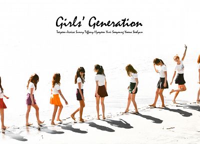 девушки, Girls Generation SNSD (Сонёсидэ), знаменитости, след - случайные обои для рабочего стола