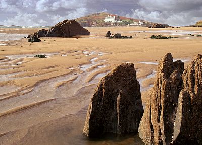 пейзажи, песок, скалы, пляжи - оригинальные обои рабочего стола