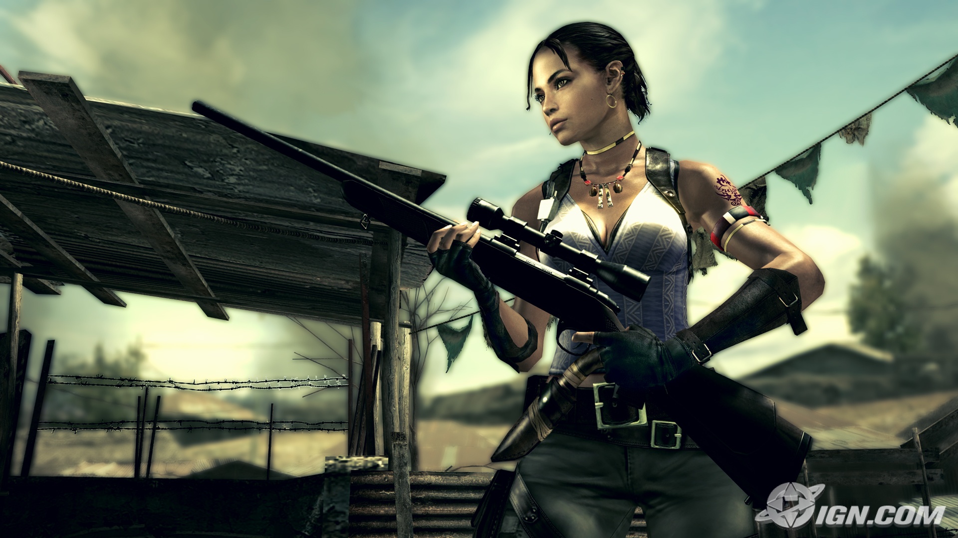 Resident Evil, девушки с оружием, Шева Аломар - обои на рабочий стол
