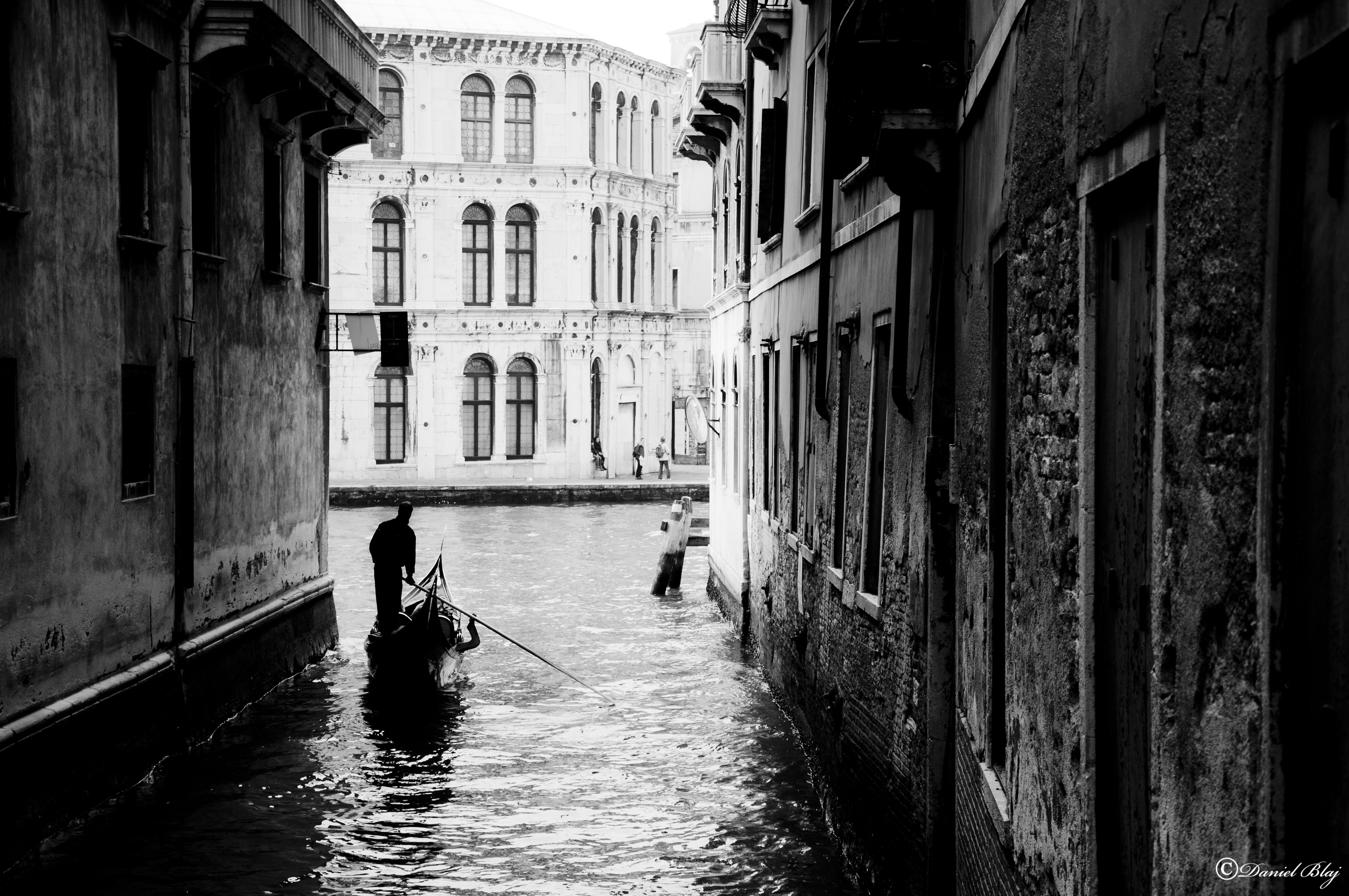 города, здания, оттенки серого, Венеция - обои на рабочий стол