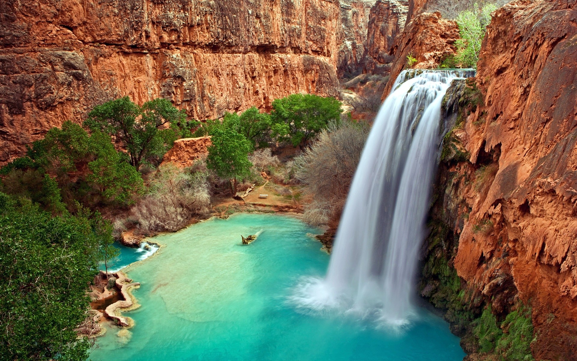 вода, природа, США, Аризона, Австралия, водопады - обои на рабочий стол