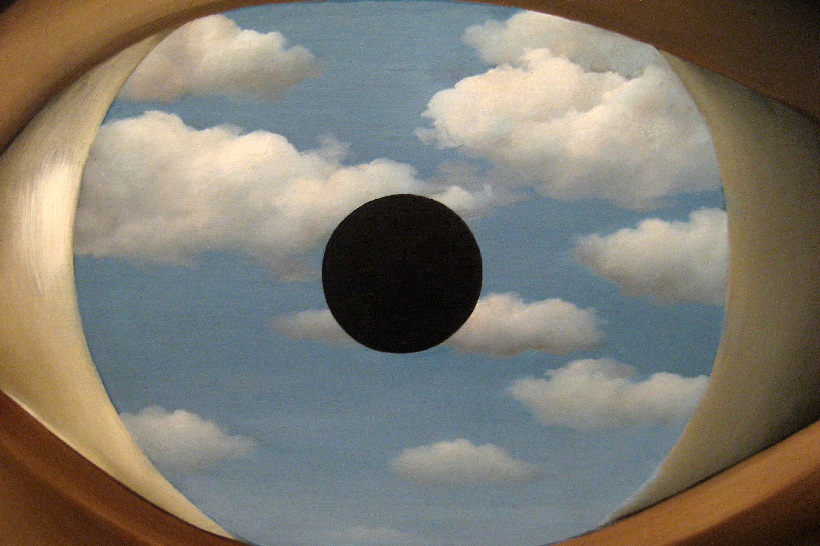 облака, глаза, Рене Магритт - обои на рабочий стол
