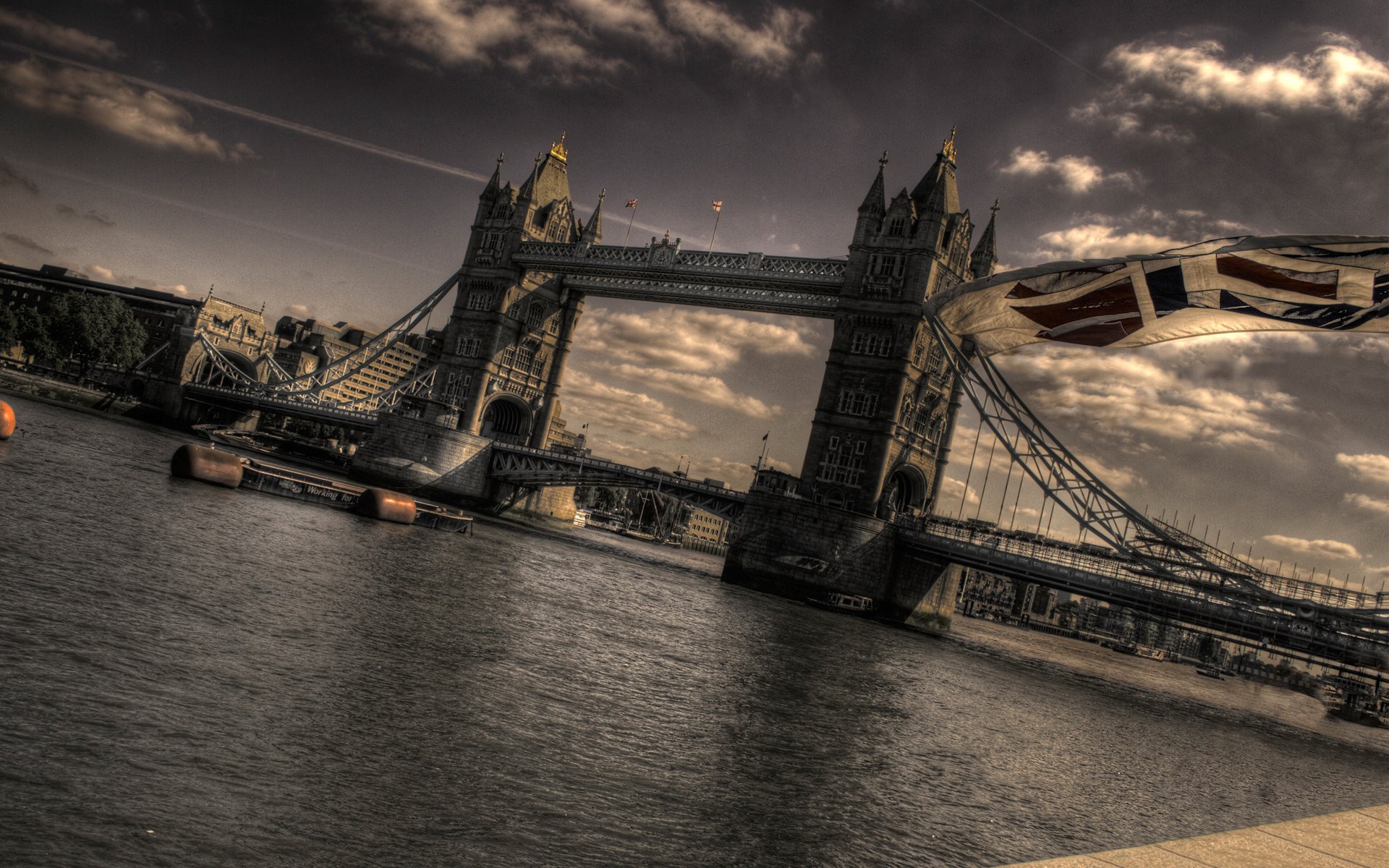 башня, архитектура, Лондон, мосты, Тауэрский мост - обои на рабочий стол