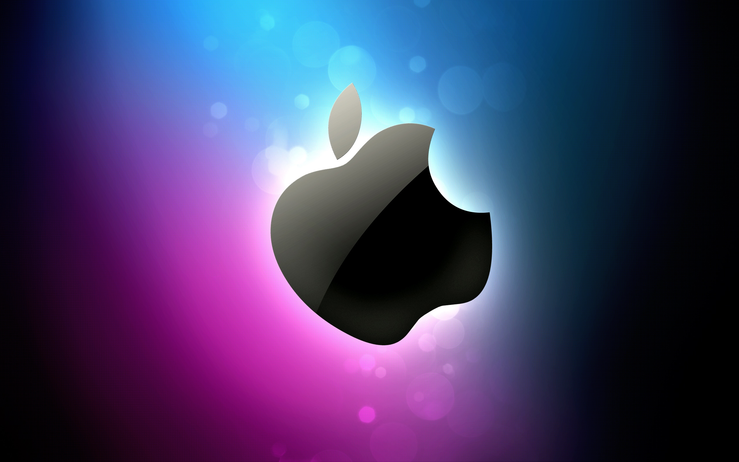 синий, розовый цвет, Эппл (Apple), макинтош, логотипы - обои на рабочий стол