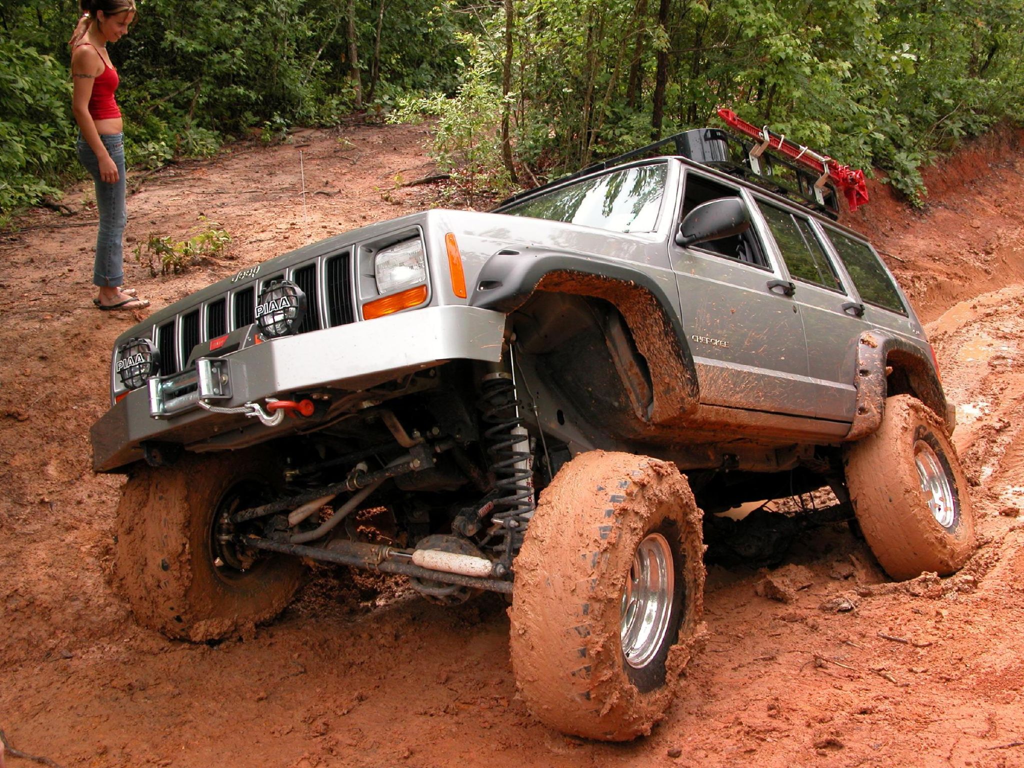 тропа, Mudvayne, грязь, Jeep Cherokee, Jeep XJ - обои на рабочий стол
