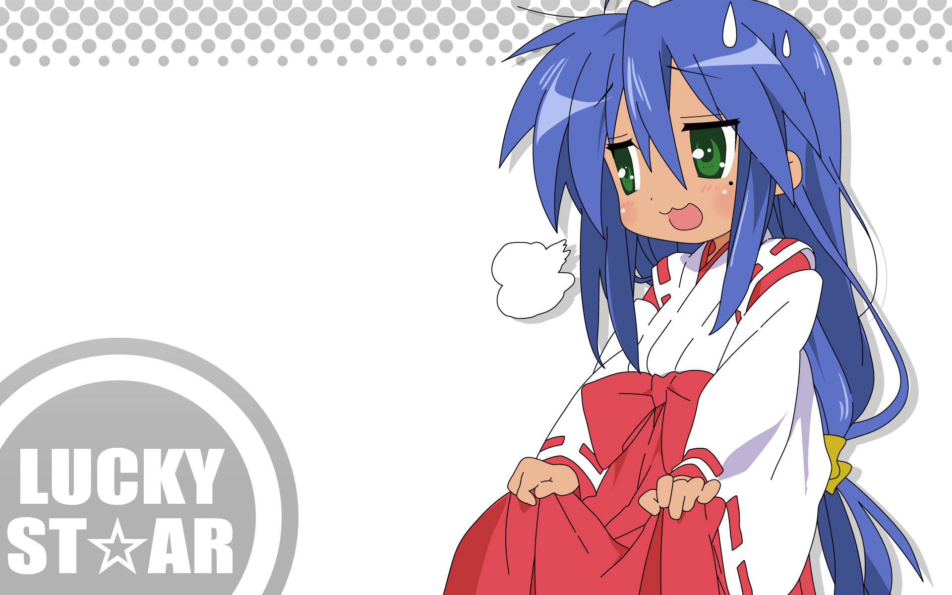 Счастливая Звезда (Лаки Стар), Мико, японская одежда, Izumi Konata - обои на рабочий стол