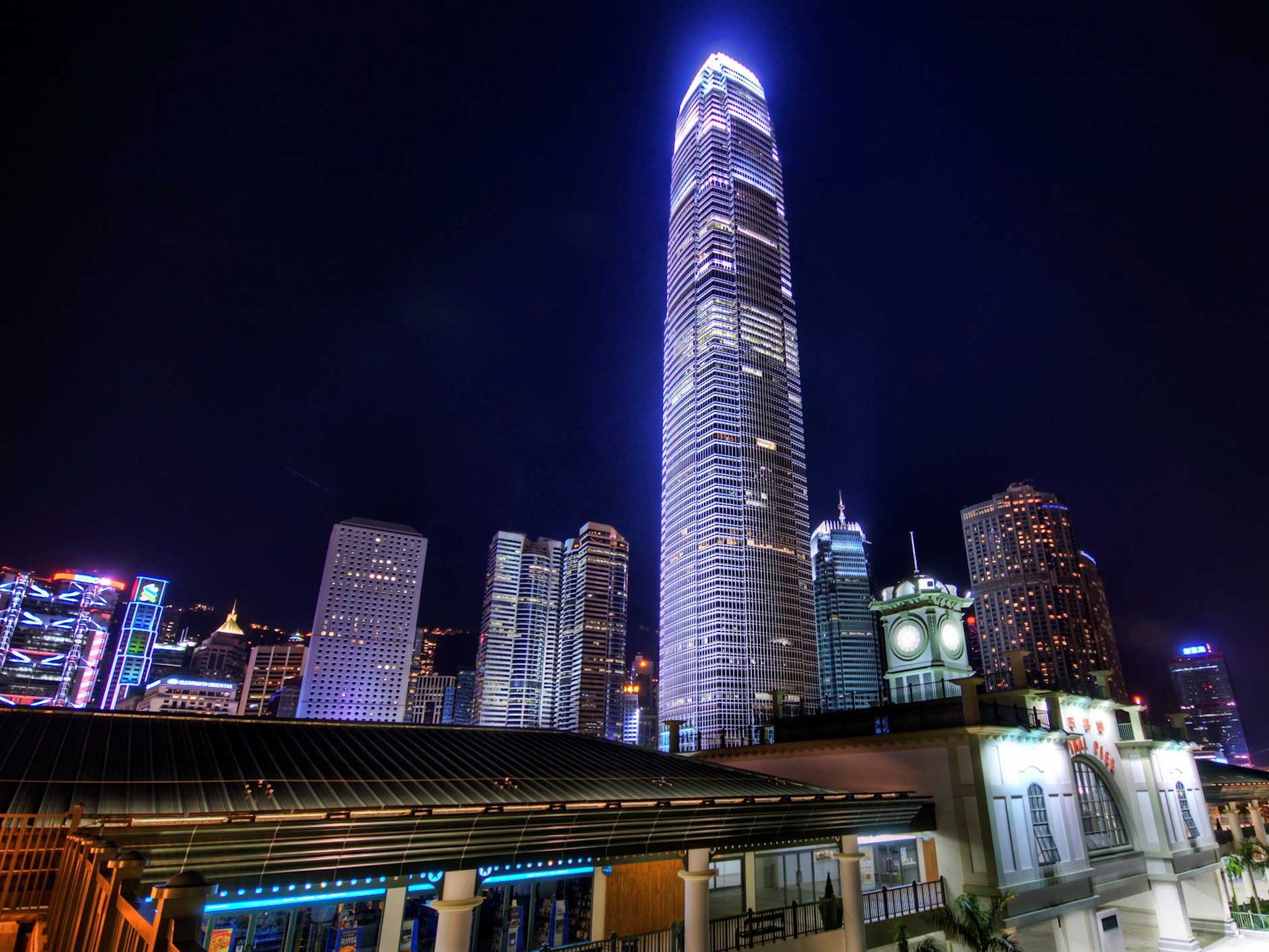 города, Гонконг - обои на рабочий стол