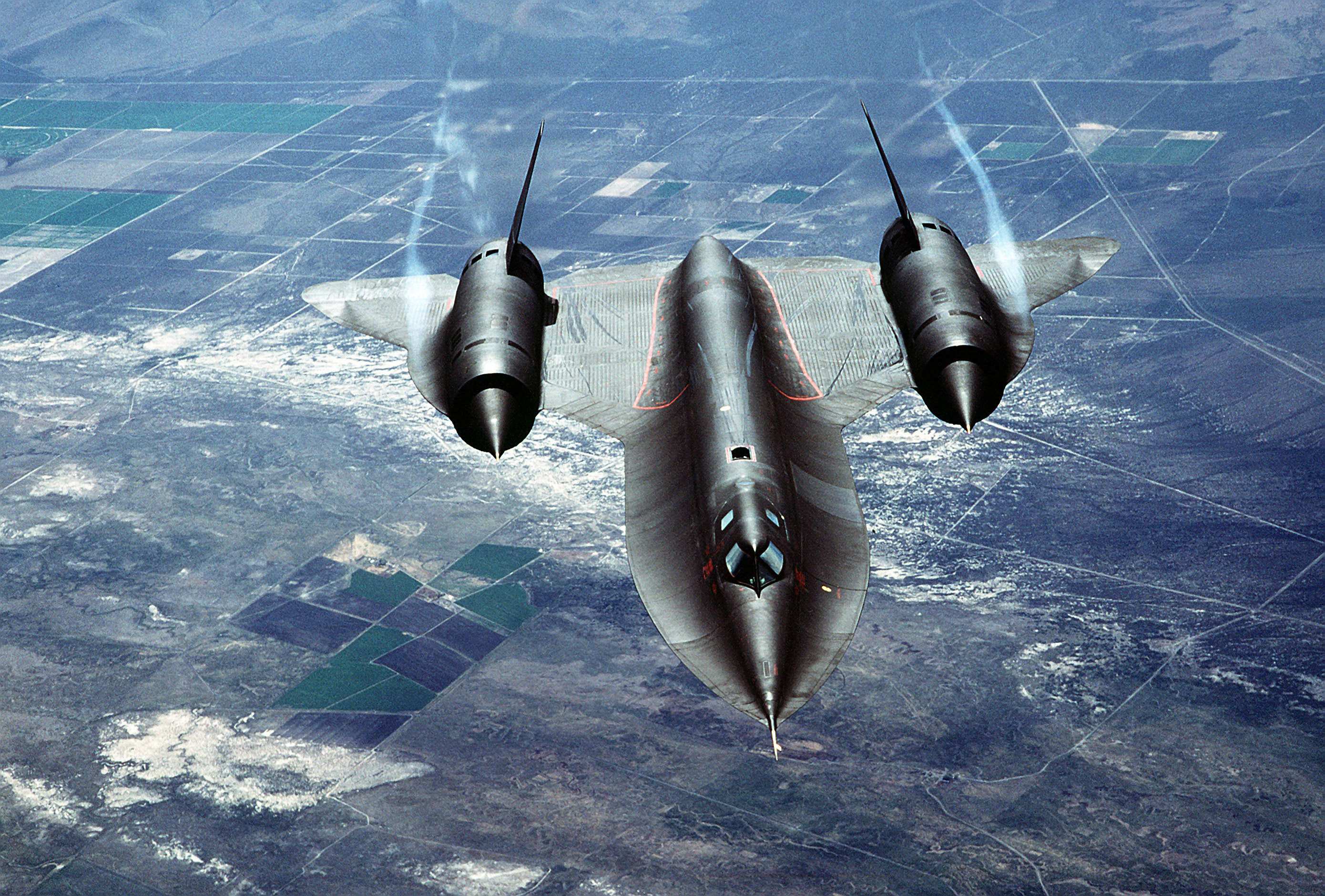 SR- 71 Blackbird, реактивный самолет - обои на рабочий стол