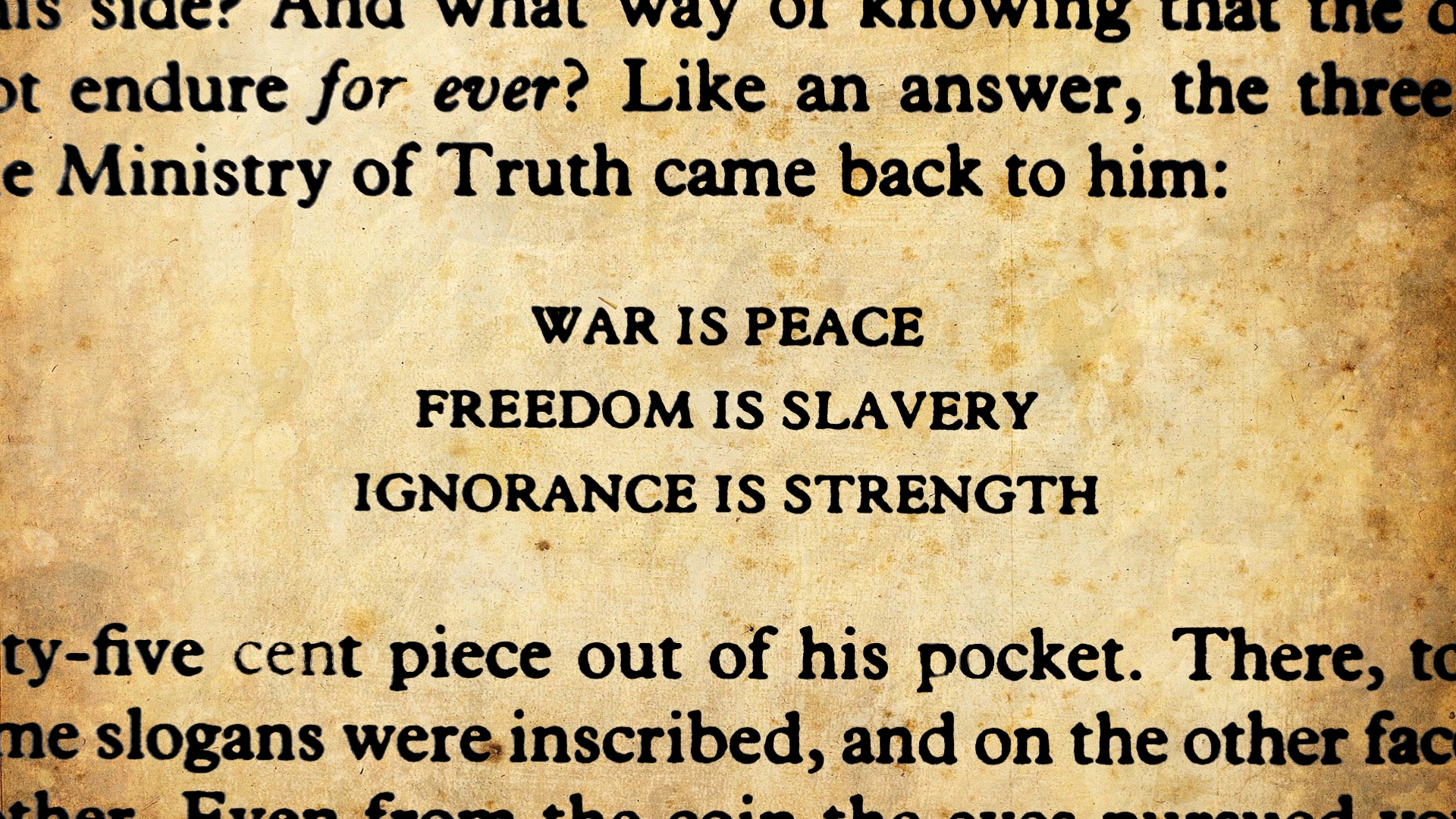 война, свобода, мир, 1984, Джордж Оруэлл - обои на рабочий стол