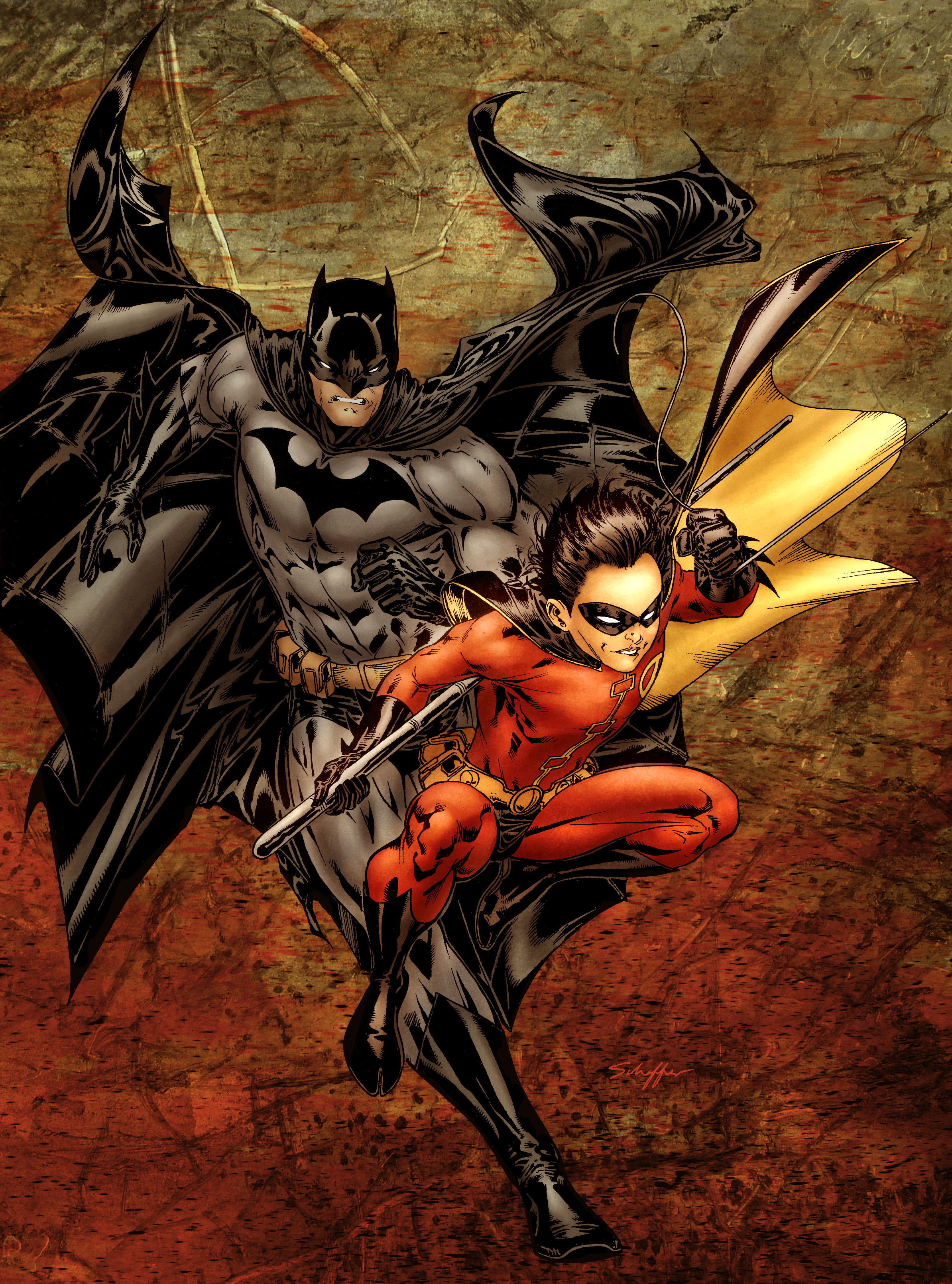 Бэтмен, Робин - обои на рабочий стол