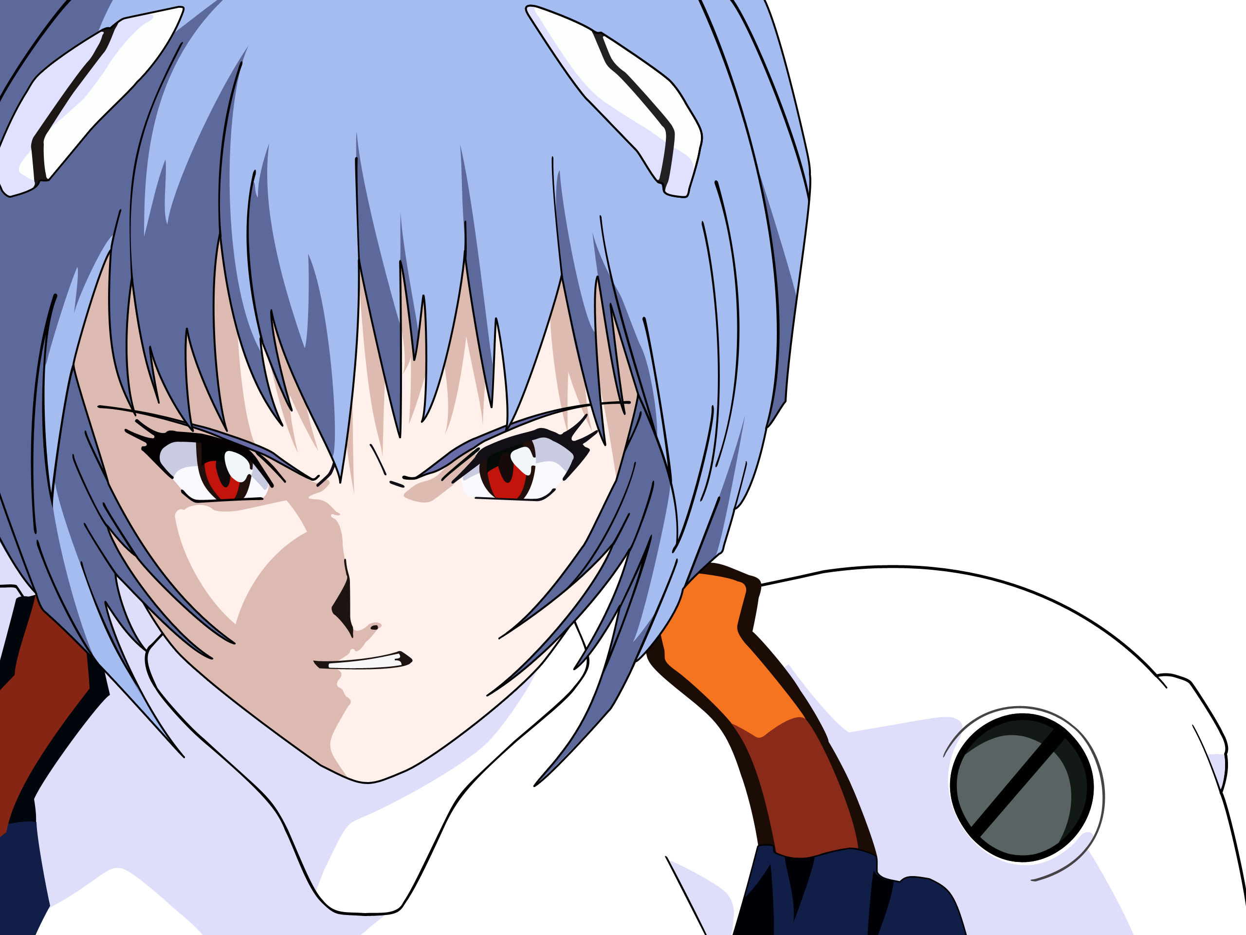 Ayanami Rei, Neon Genesis Evangelion (Евангелион), прозрачный, аниме векторы - обои на рабочий стол