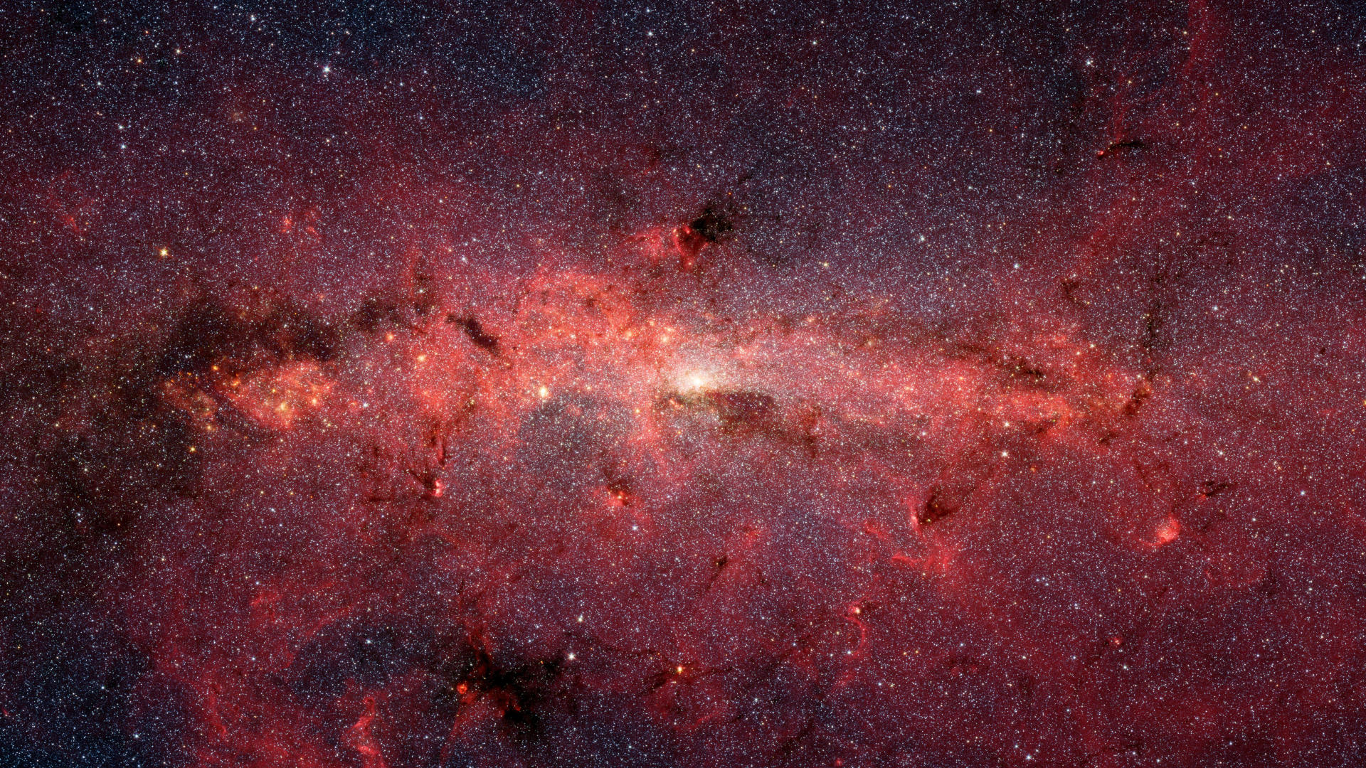 космическое пространство, звезды, туманности, Млечный Путь - обои на рабочий стол