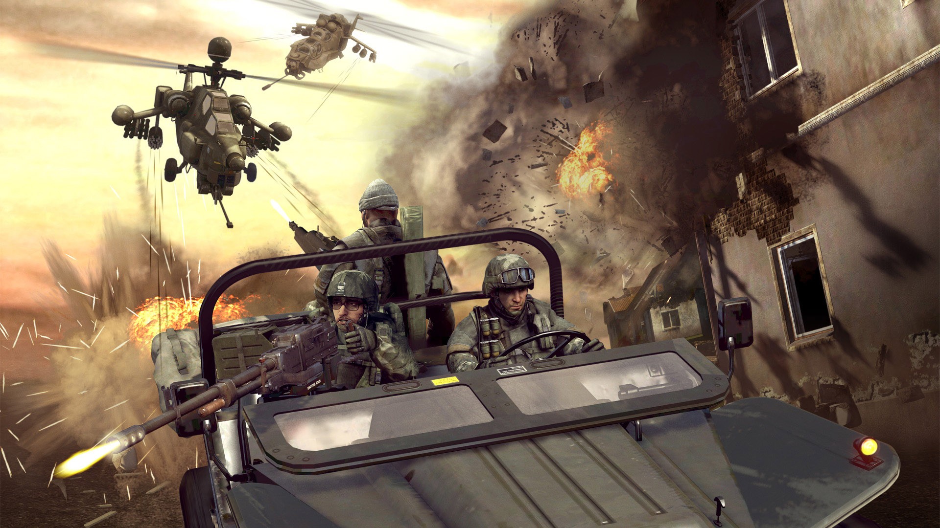 поле боя, Battlefield Bad Company 2 - обои на рабочий стол