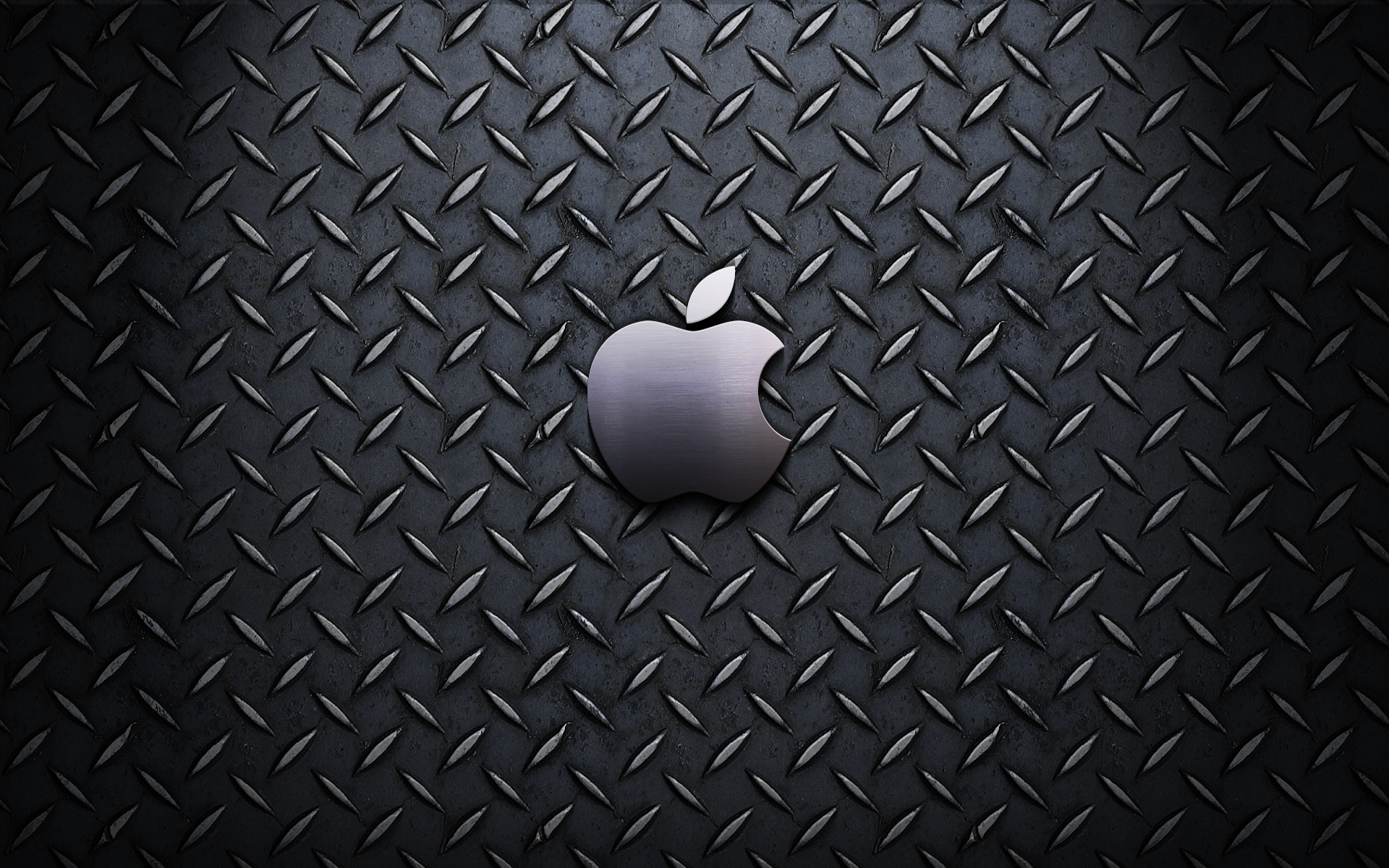 Эппл (Apple), макинтош, сталь, текстуры, логотипы - обои на рабочий стол