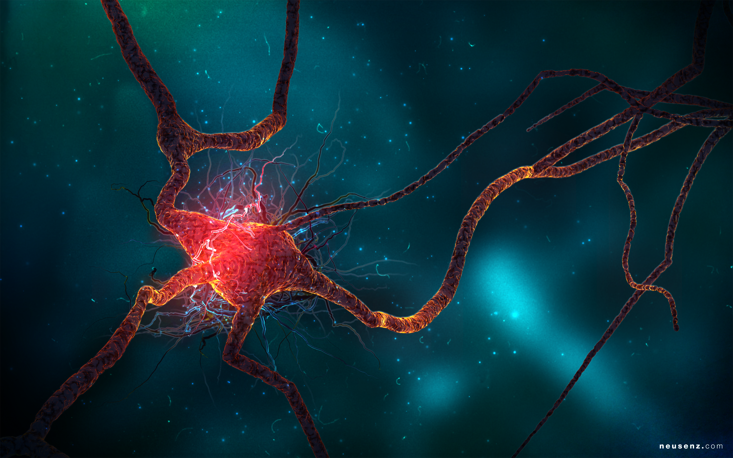 научная фантастика, неврология, синапс, нейроны - обои на рабочий стол