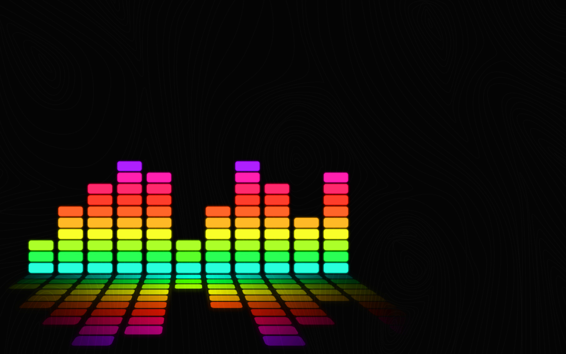 музыка, радуга, цвета - обои на рабочий стол