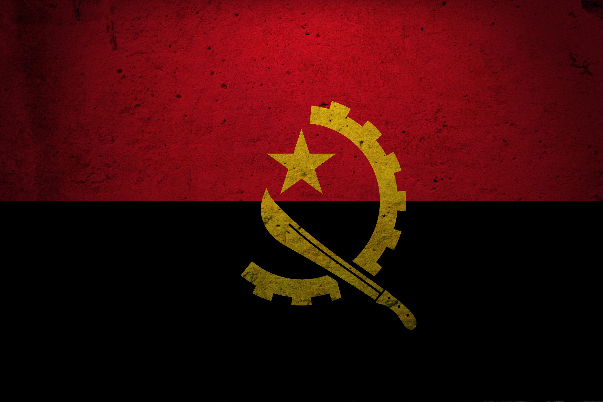 флаги, Ангола - обои на рабочий стол
