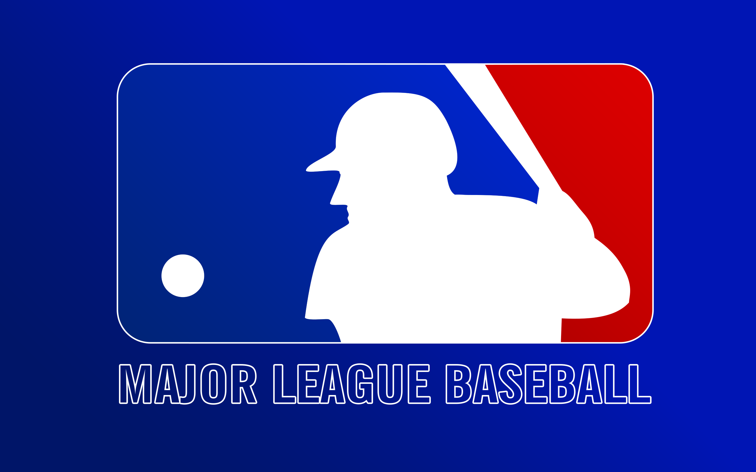 синий, бейсбол, MLB, логотипы - обои на рабочий стол