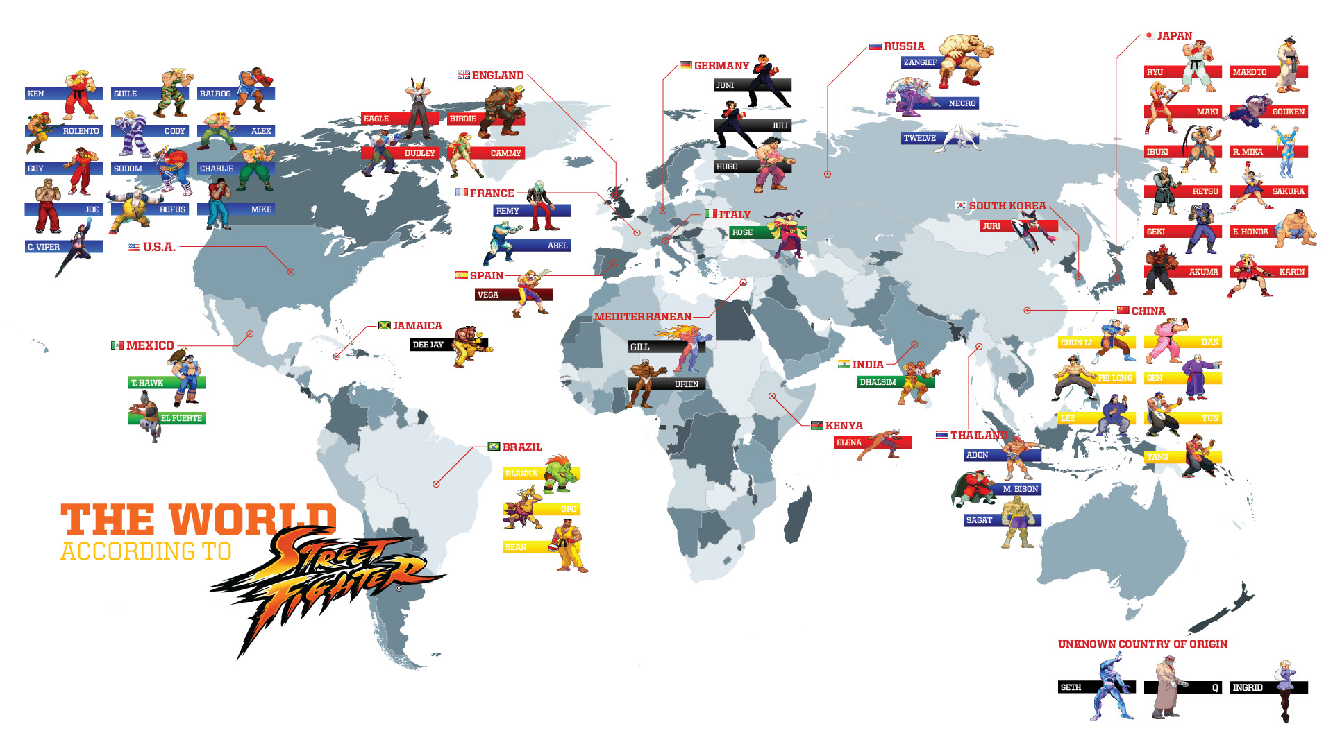 видеоигры, Street Fighter, Worldmap, карты - обои на рабочий стол