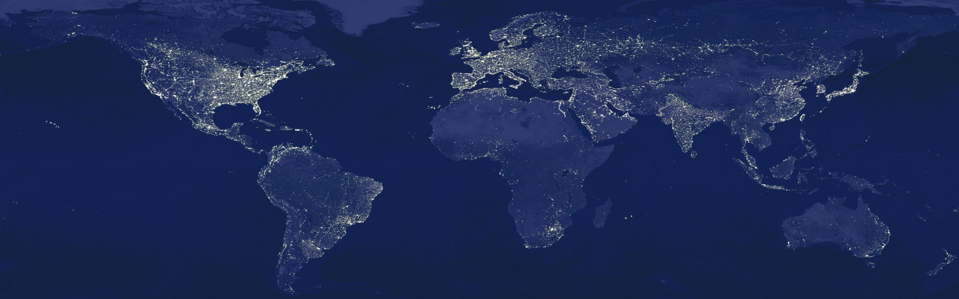 свет, ночь, Земля, глобусы, карты, карта мира - обои на рабочий стол