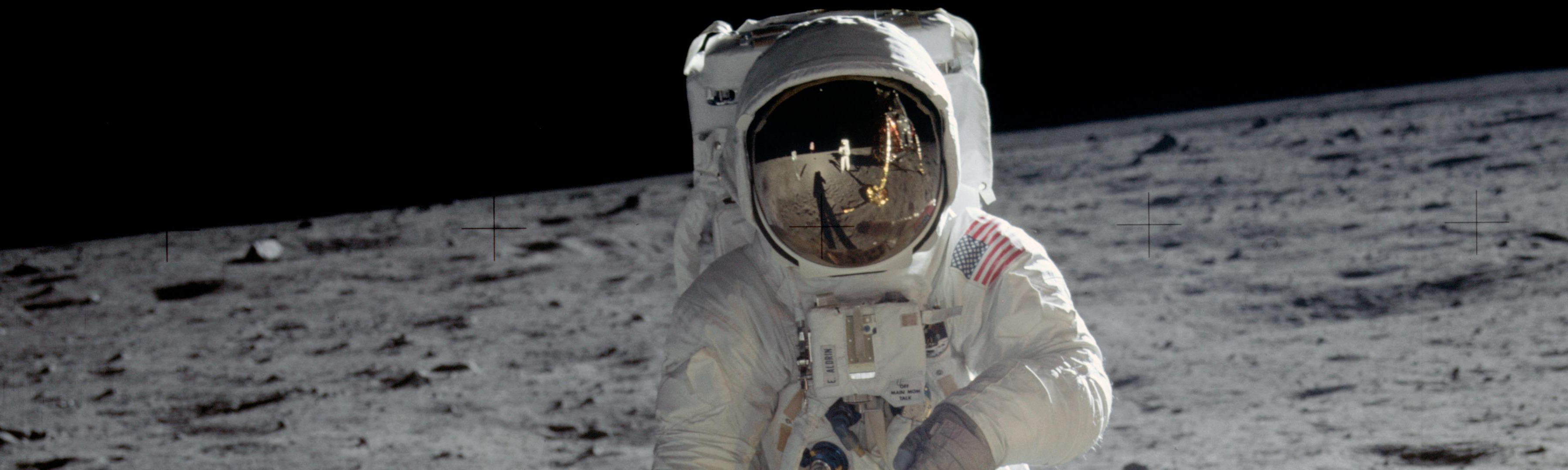 космическое пространство, астронавты, Moon Landing - обои на рабочий стол