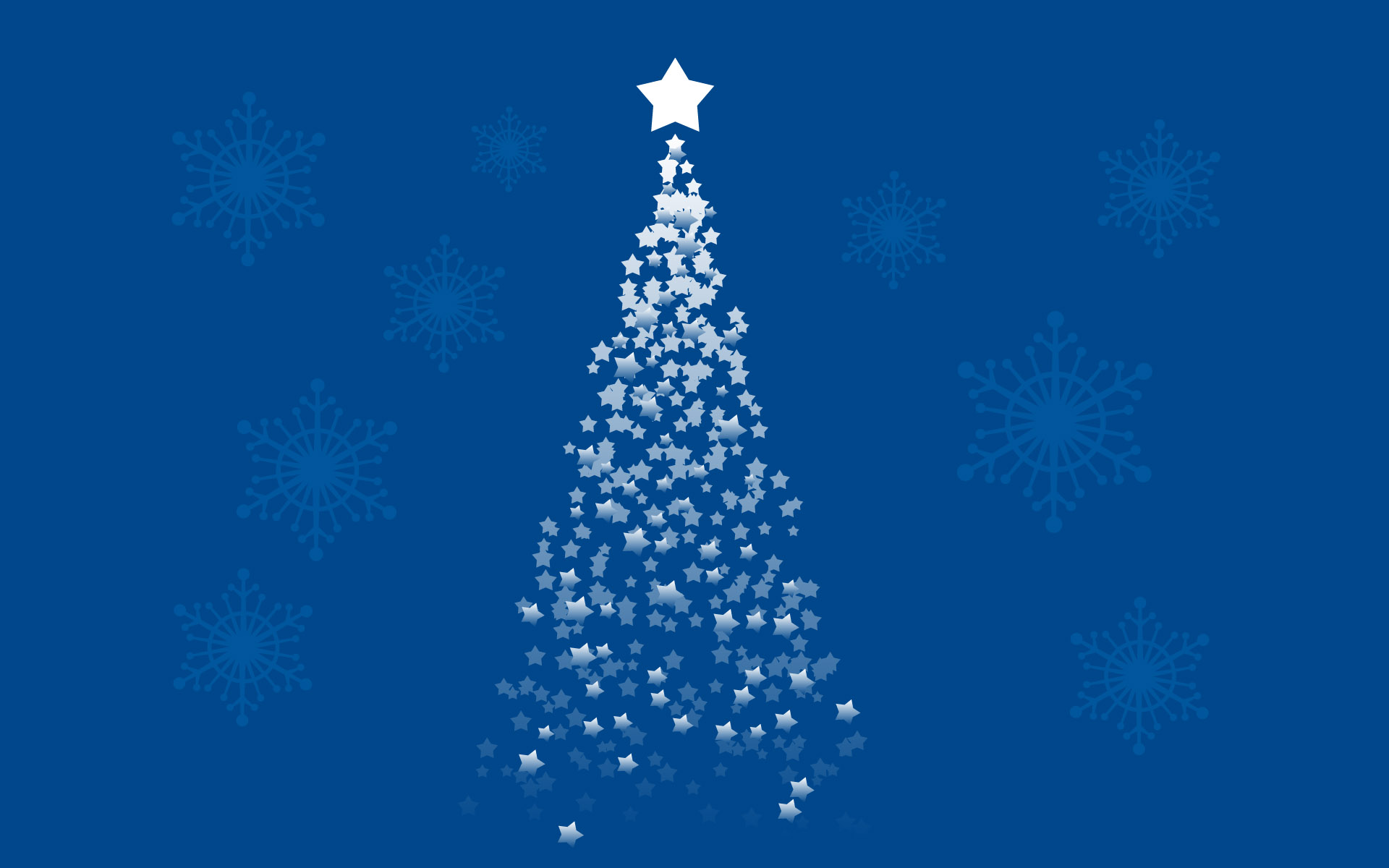 синий, звезды, рождество, Рождественские елки, произведение искусства - обои на рабочий стол