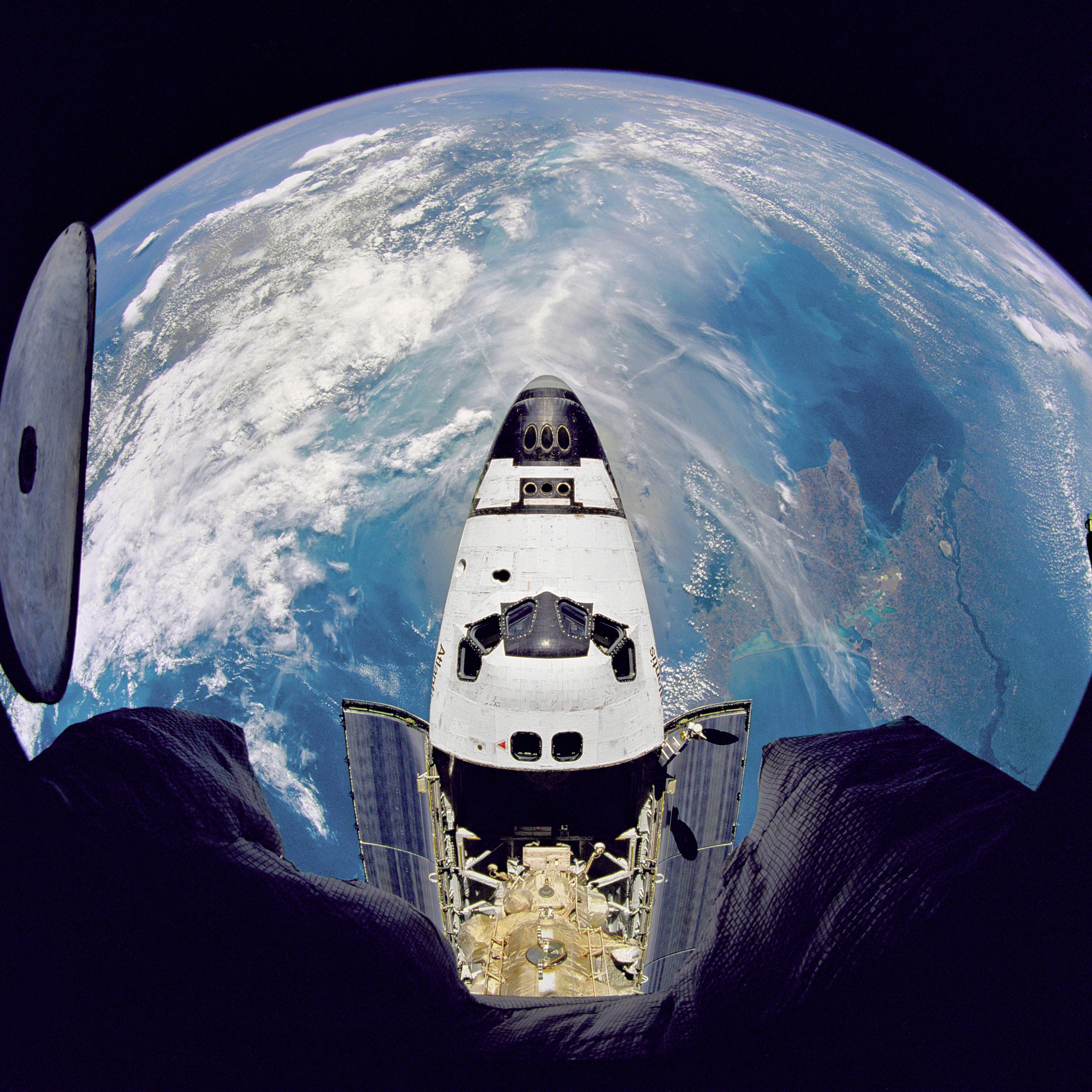 космическое пространство, Земля, космический челнок, НАСА, орбиту - обои на рабочий стол
