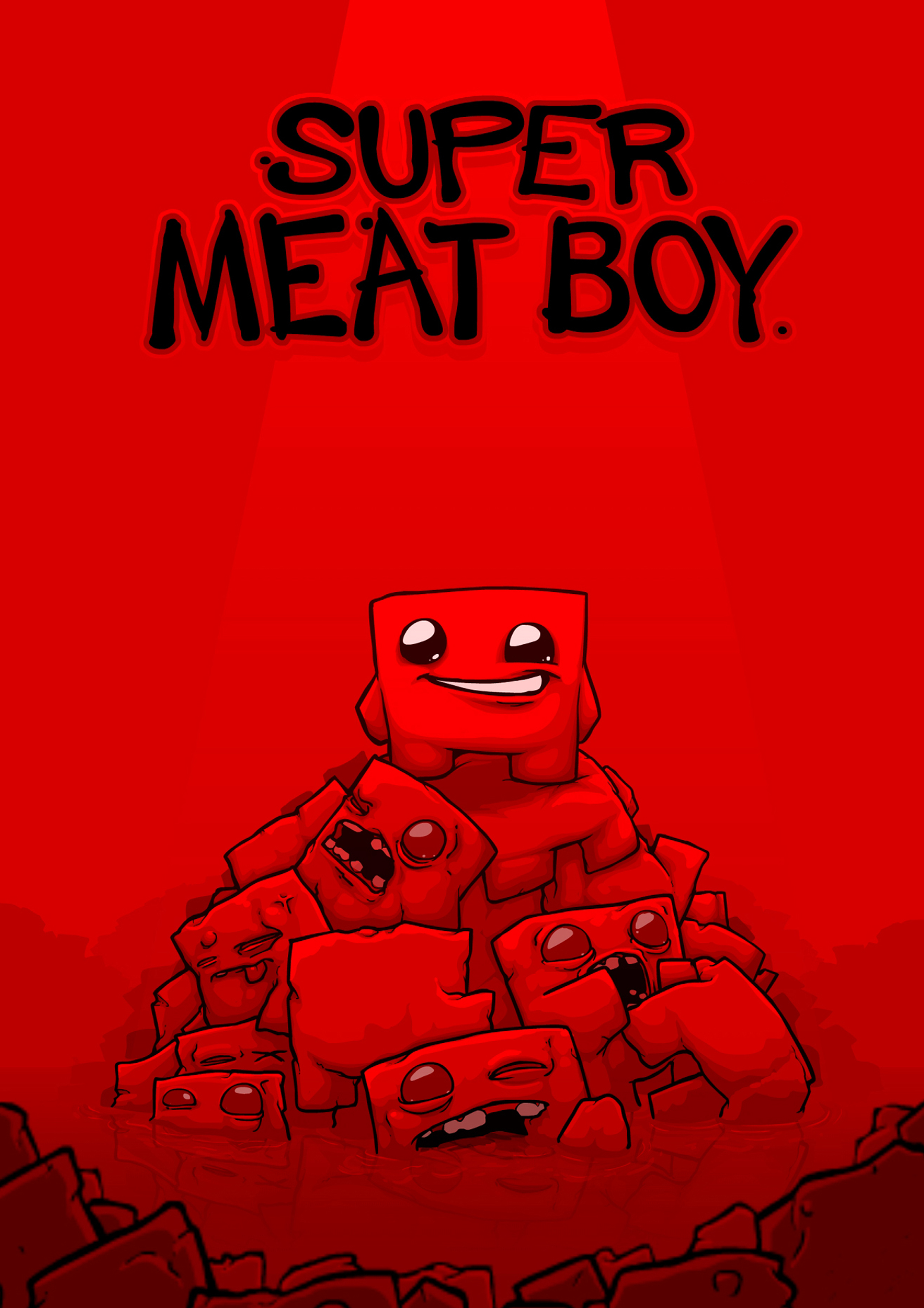 Super Meat Boy, простой фон - обои на рабочий стол