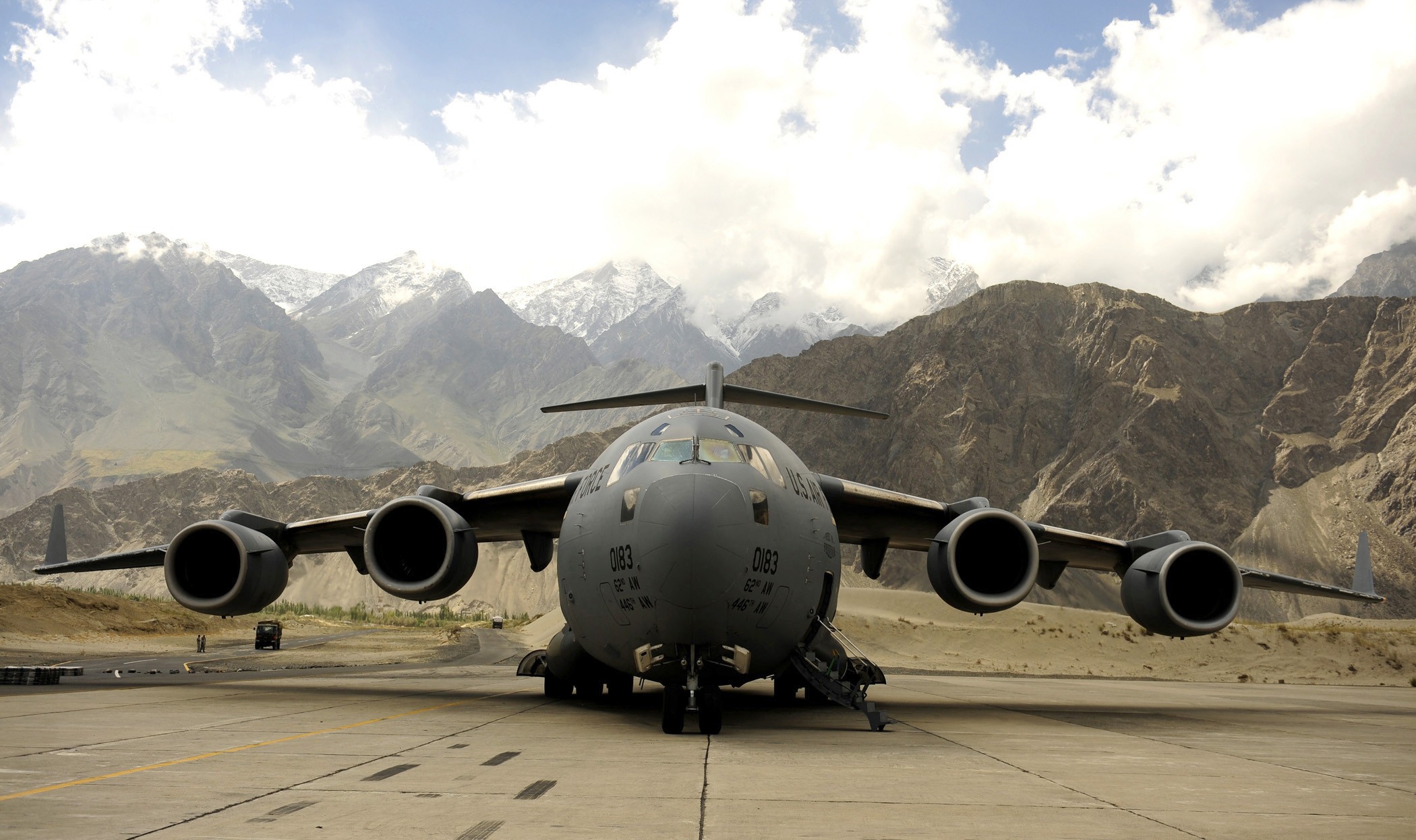 самолет, военный, Афганистан, C- 17 Globemaster - обои на рабочий стол