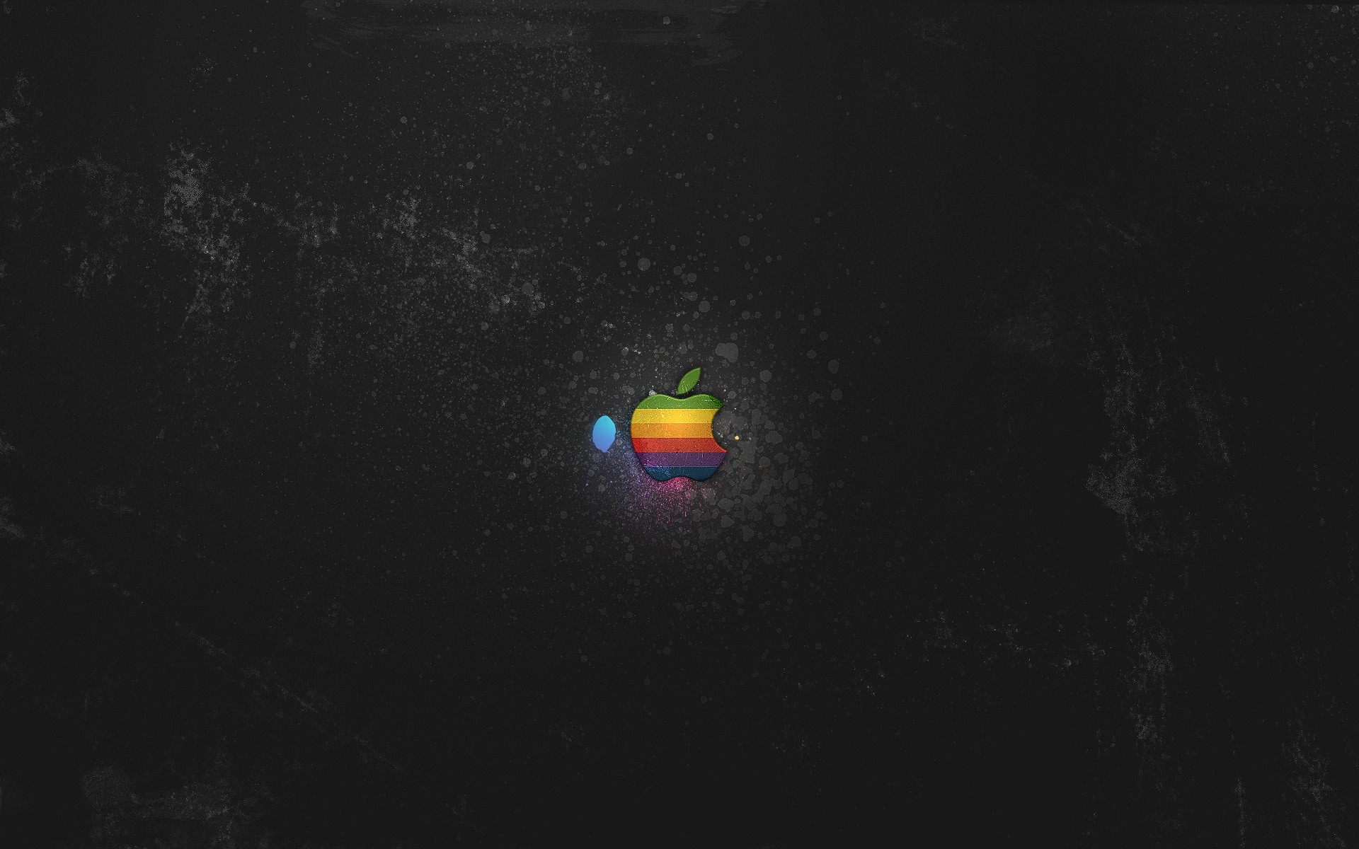 темнота, Эппл (Apple), логотипы - обои на рабочий стол