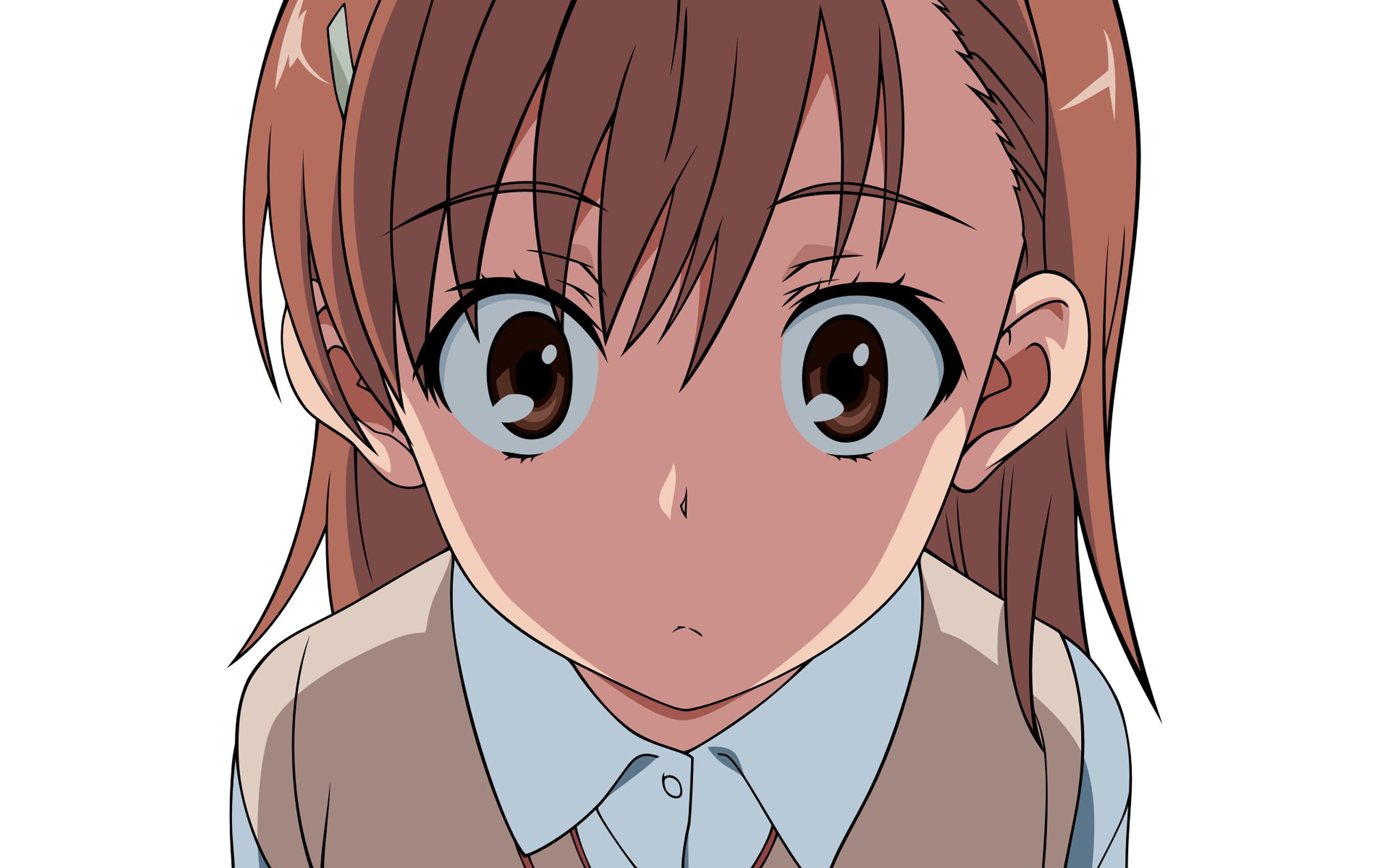 девушки, прозрачный, Мисака Микото, Toaru Kagaku no Railgun, аниме, аниме векторы - обои на рабочий стол