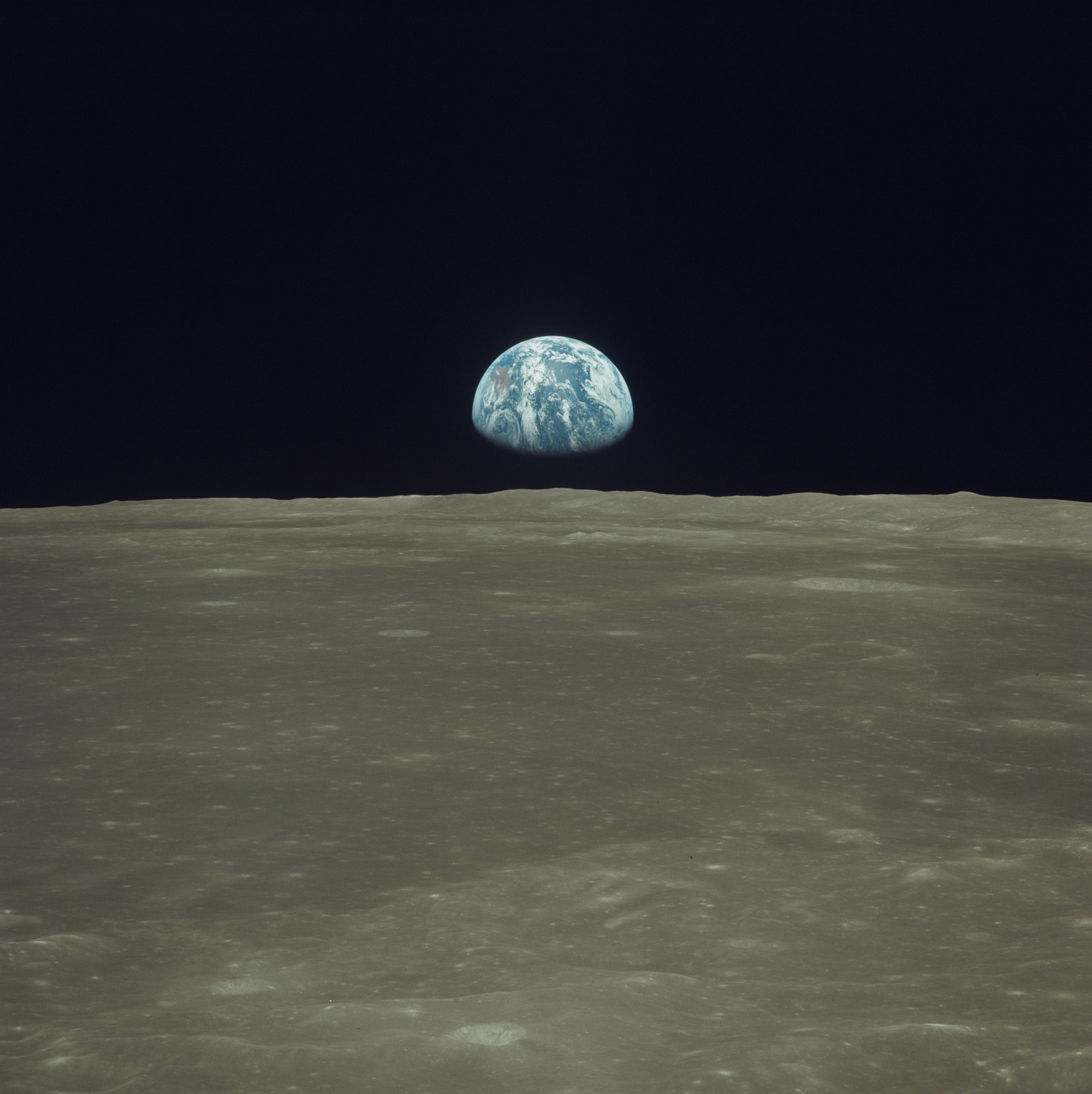 космическое пространство, Луна, Земля, Earthrise - обои на рабочий стол