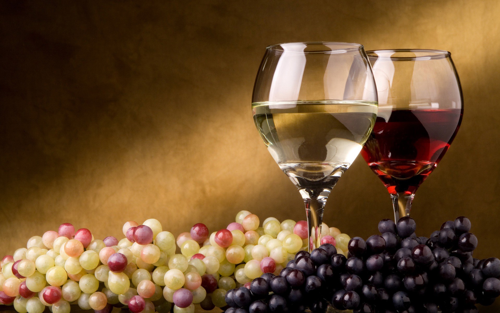 виноград, вино - обои на рабочий стол