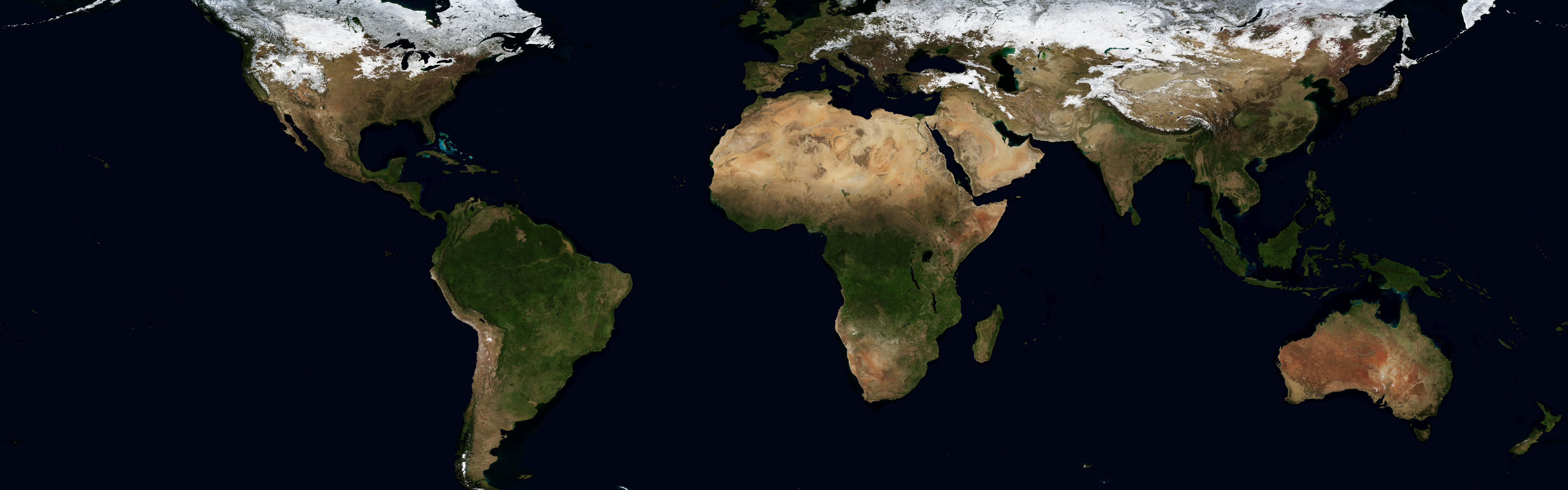 космическое пространство, Земля, карта мира - обои на рабочий стол