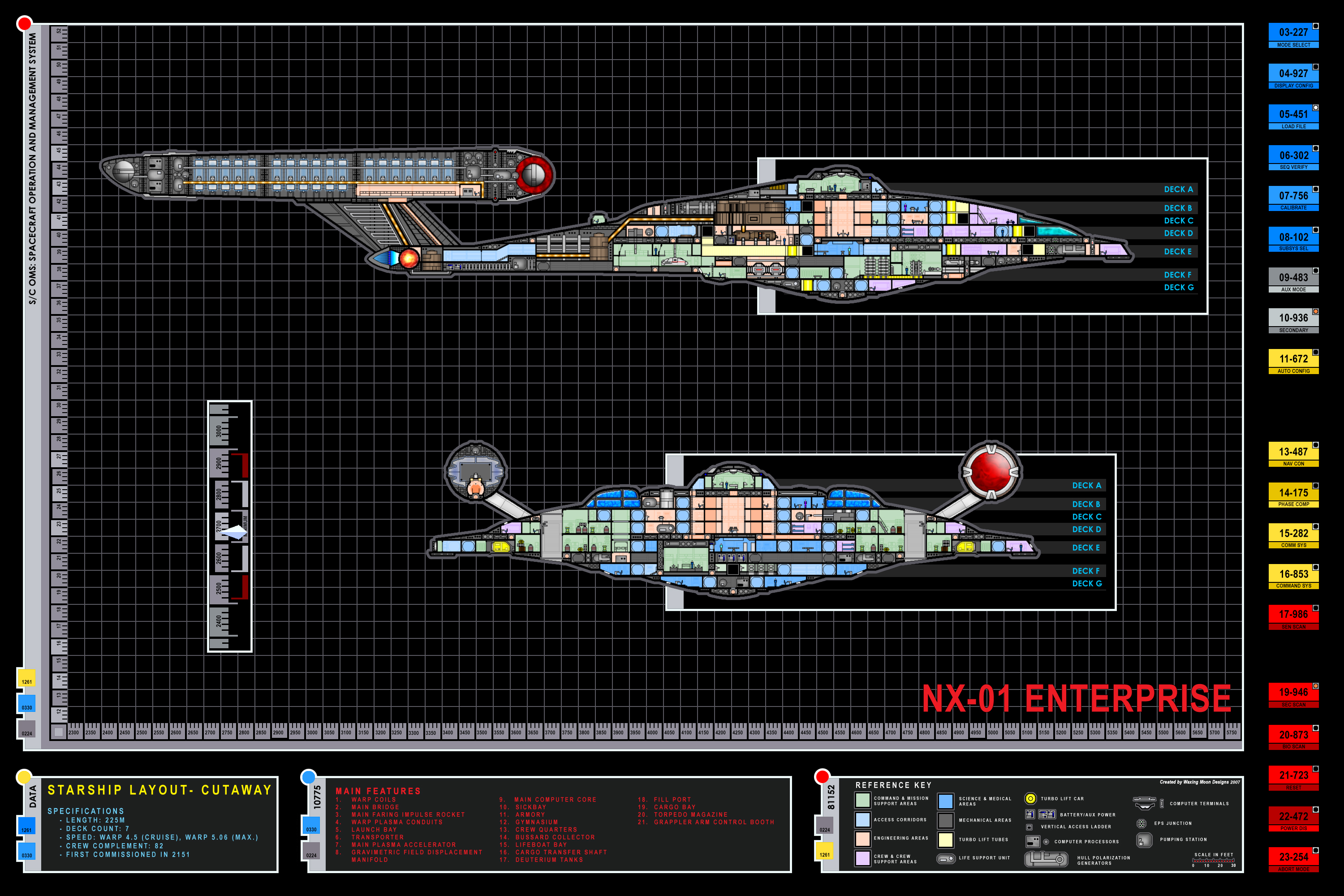 звездный путь, схема, Star TrekNext Generation, Star Trek схемы, Предприятие NX- 01 - обои на рабочий стол