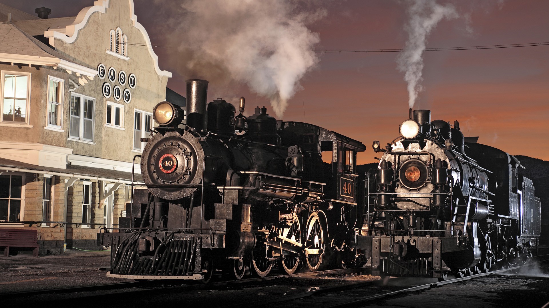 пар, поезда, Невада, музей, локомотивы - обои на рабочий стол