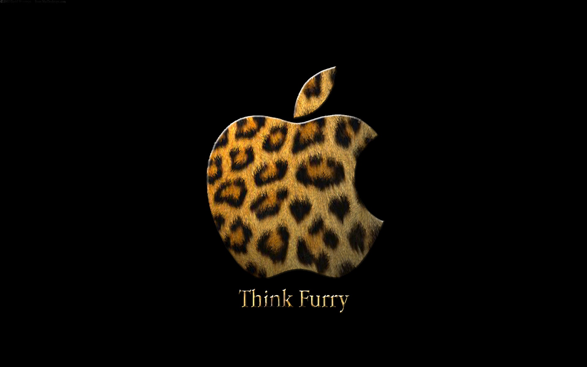 Эппл (Apple), мех, технология, логотипы, леопардовый - обои на рабочий стол