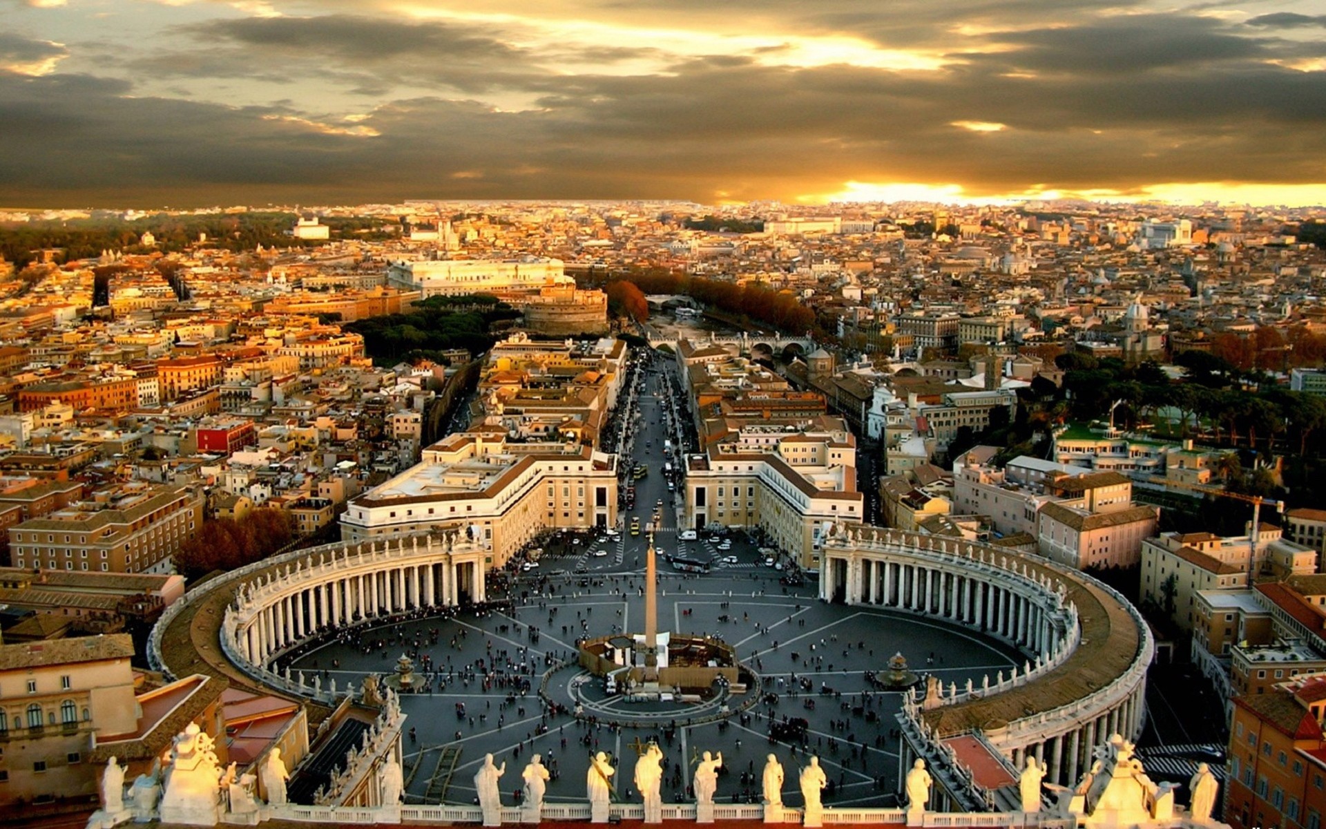 пейзажи, города, Рим, Ватикан, города - обои на рабочий стол