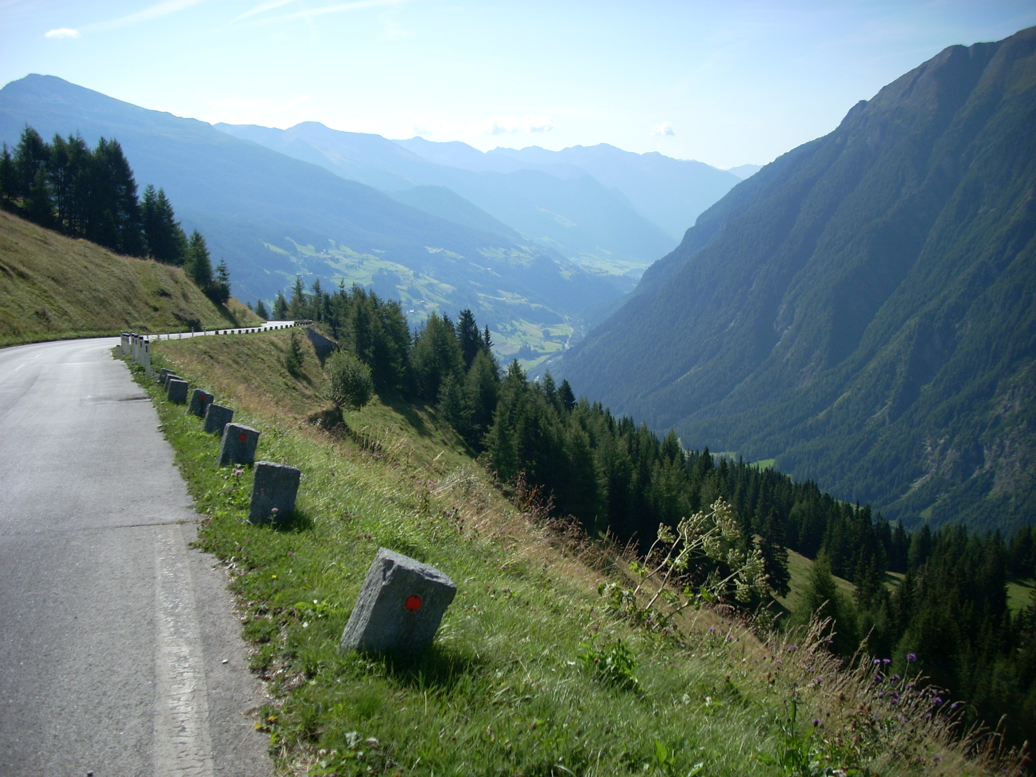 пейзажи, природа, Австрия, долины, скалы, дороги - обои на рабочий стол
