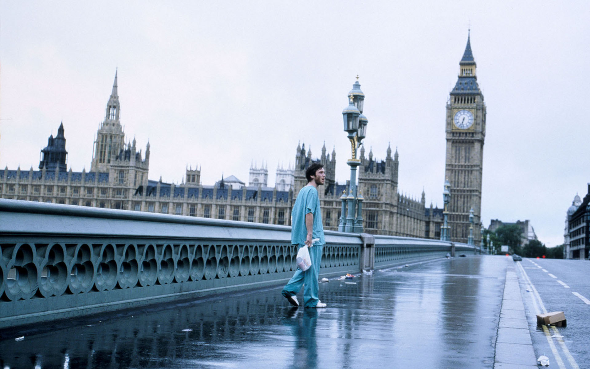 Лондон, Киллиан Мерфи, 28 дней спустя - обои на рабочий стол