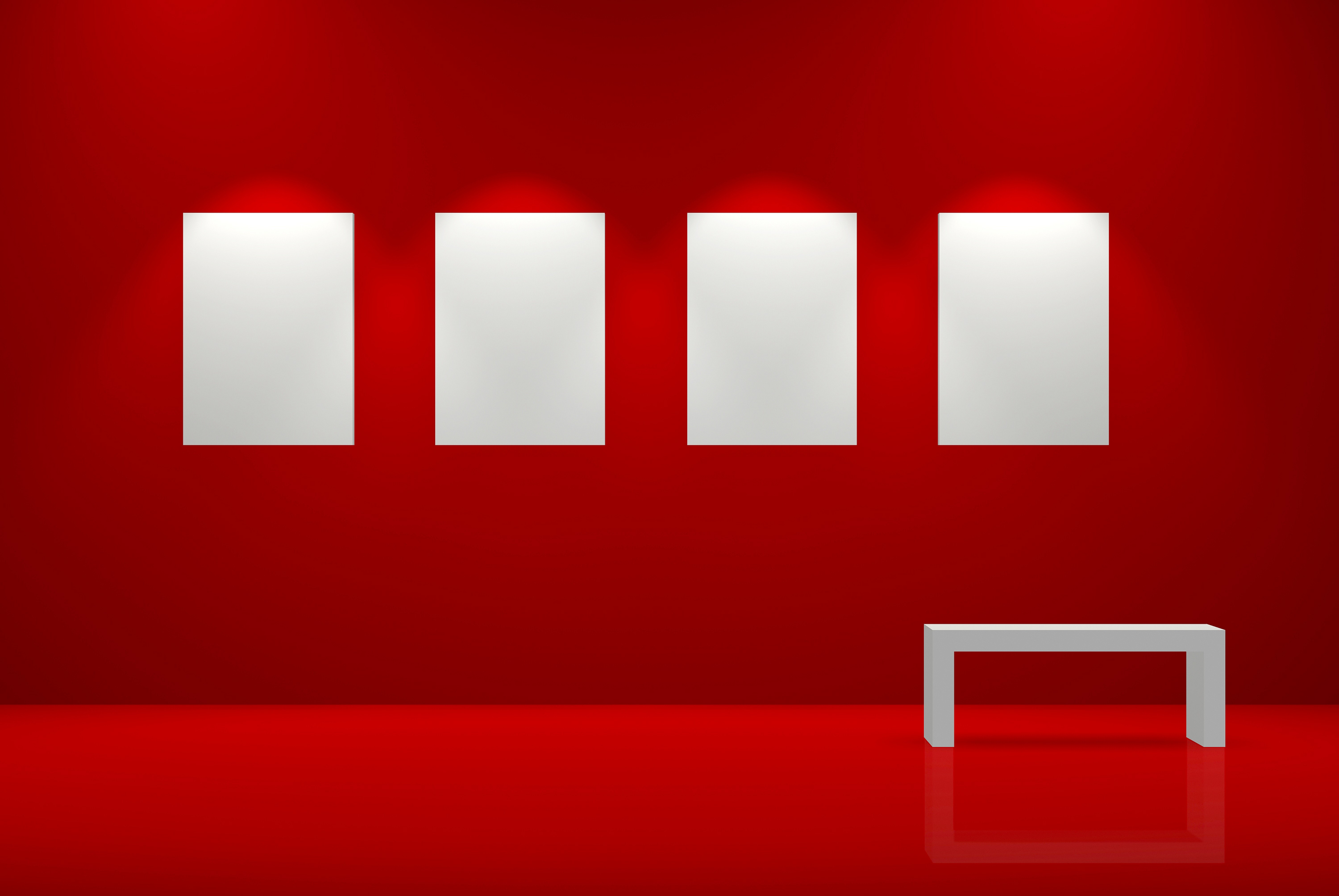 красный цвет, стена, комната, кадры - обои на рабочий стол