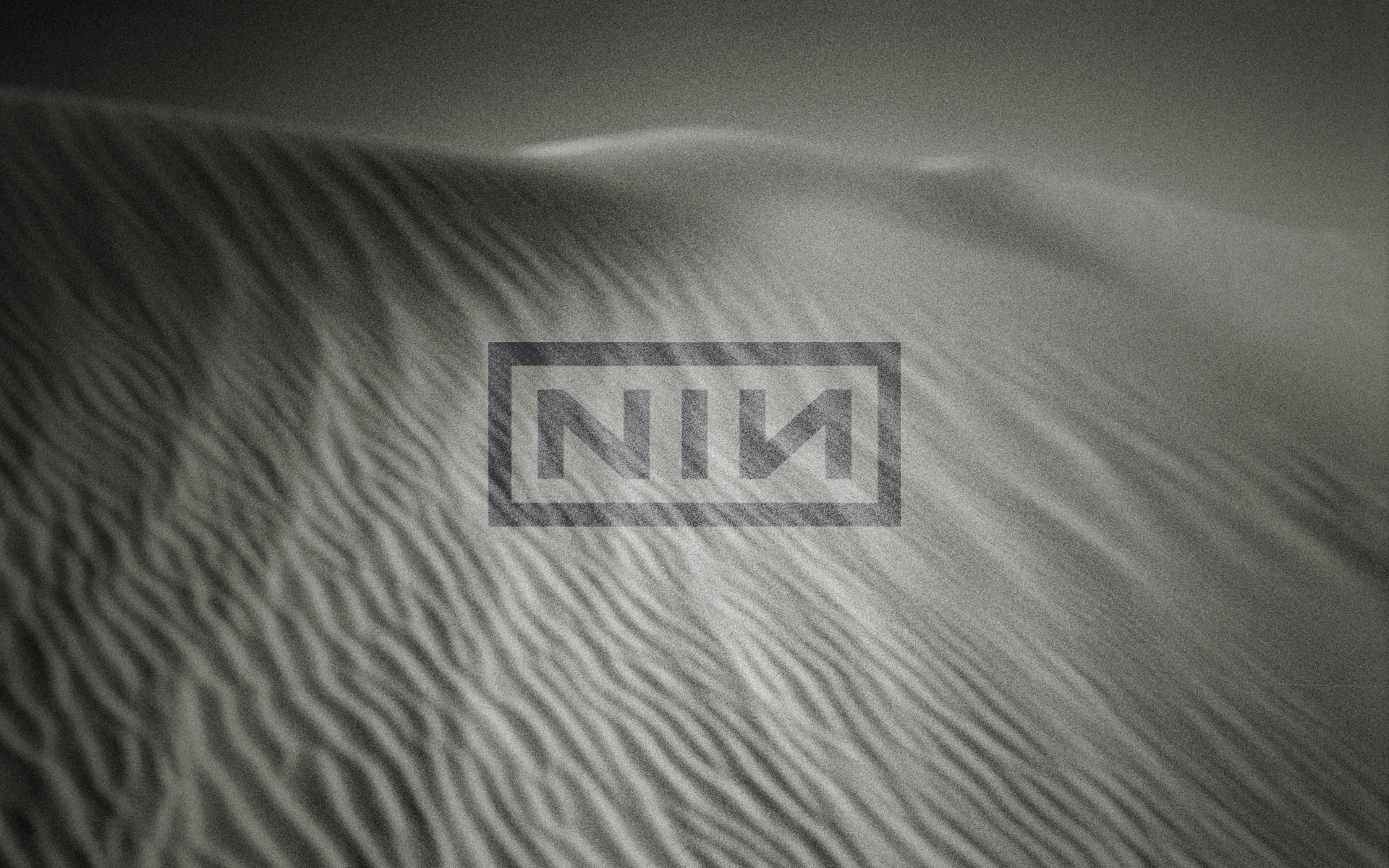 Nine Inch Nails, пустыня, оттенки серого, монохромный - обои на рабочий стол