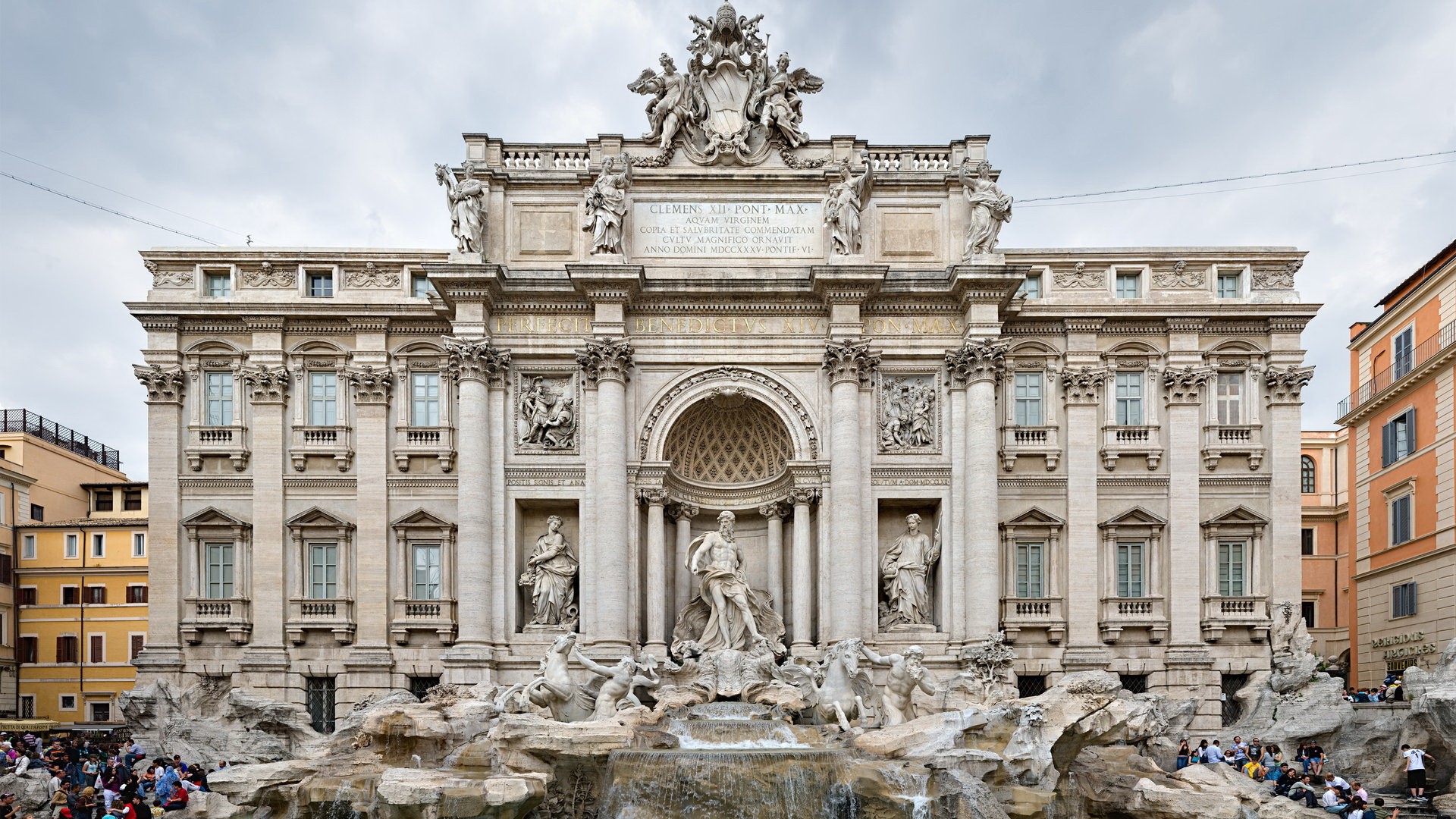 Рим, фонтан Треви - обои на рабочий стол