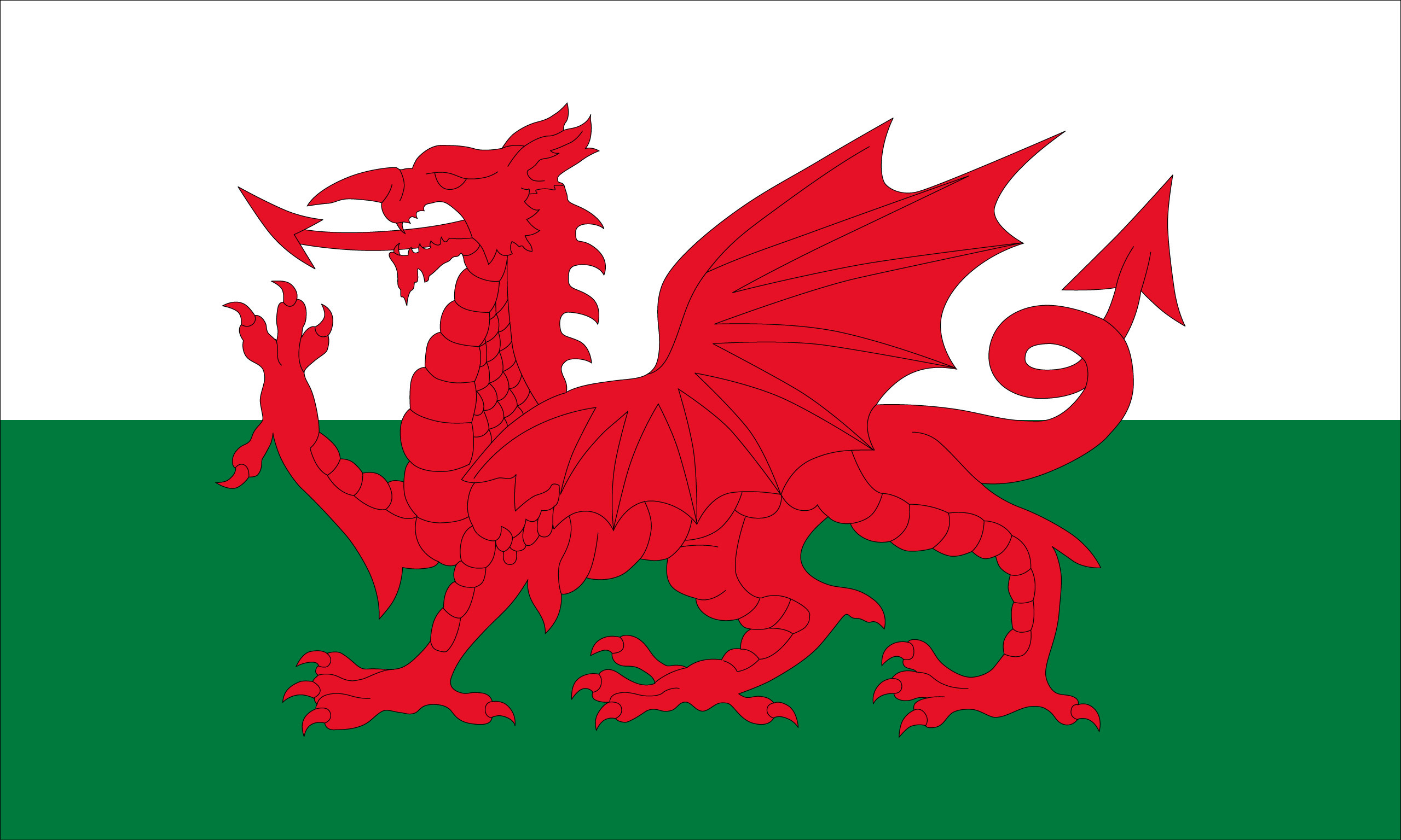 драконы, флаги, Уэльс - обои на рабочий стол