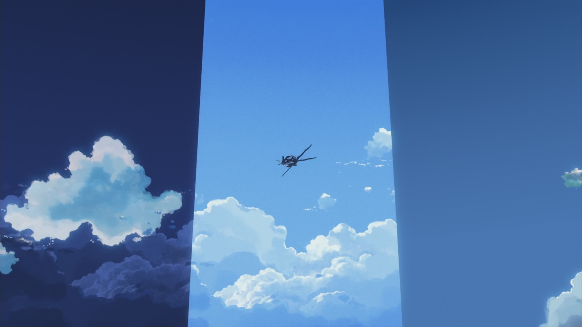 Макото Синкай за облаками самолет