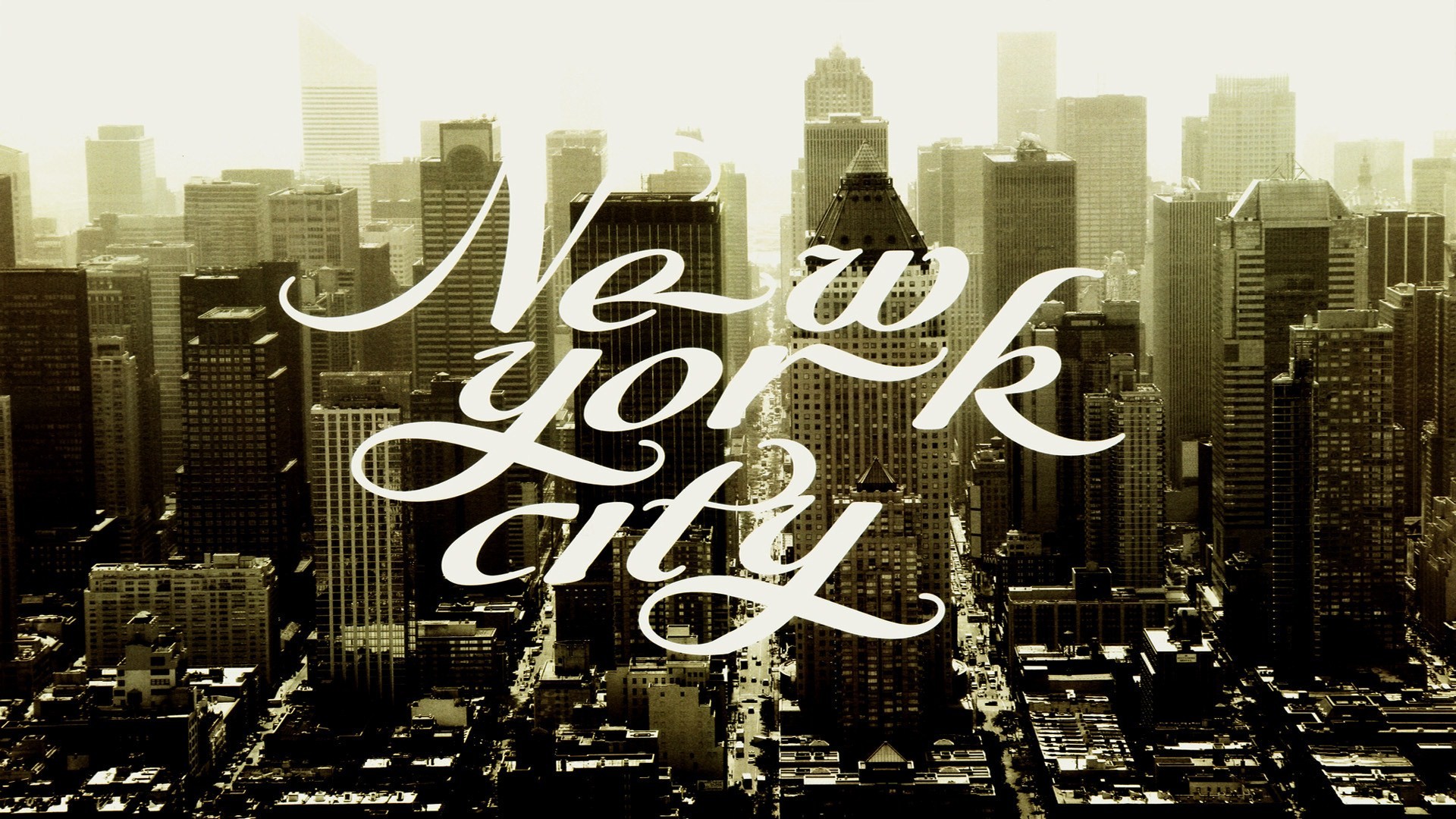 города, ретро, Нью-Йорк, города - обои на рабочий стол