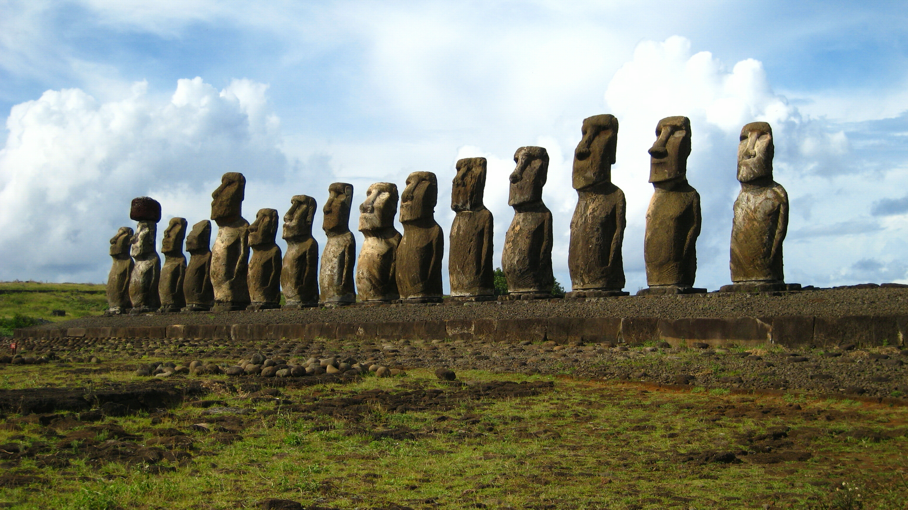 статуи, Остров Пасхи, моаи - обои на рабочий стол