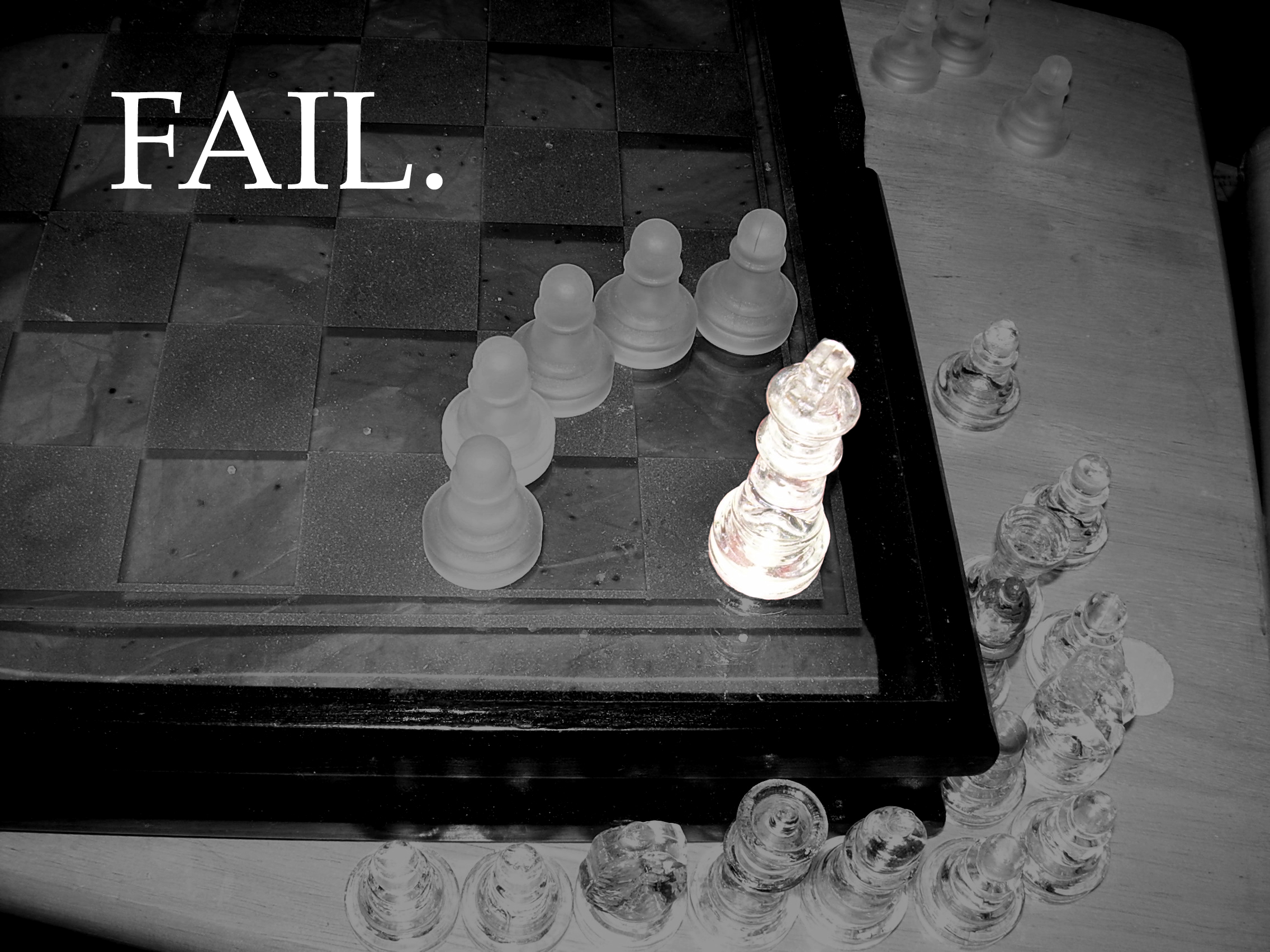шахматы, провал - обои на рабочий стол