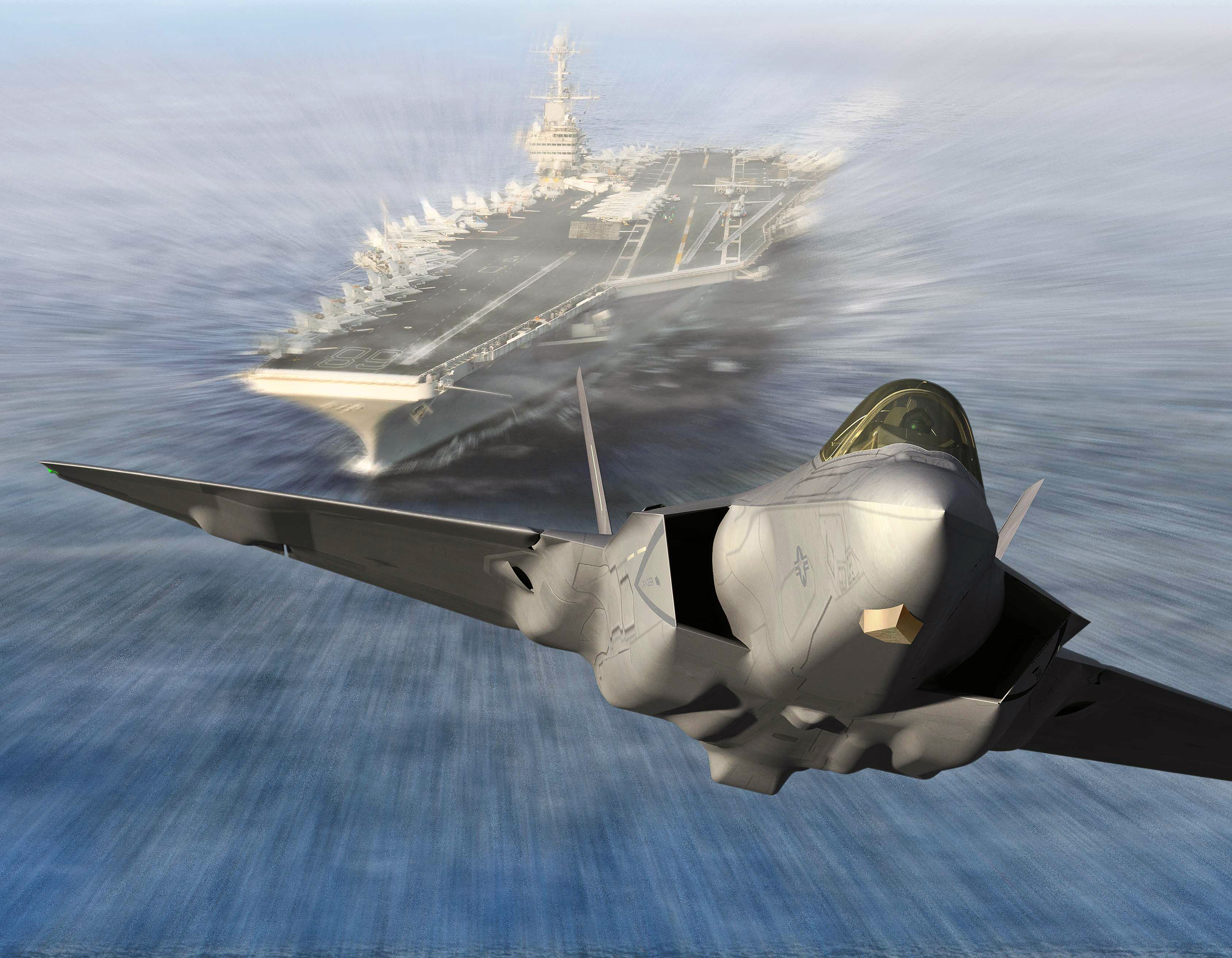 военный, компьютерная графика, снять, самолеты, авианосцы, F - 35 Lightning II - обои на рабочий стол
