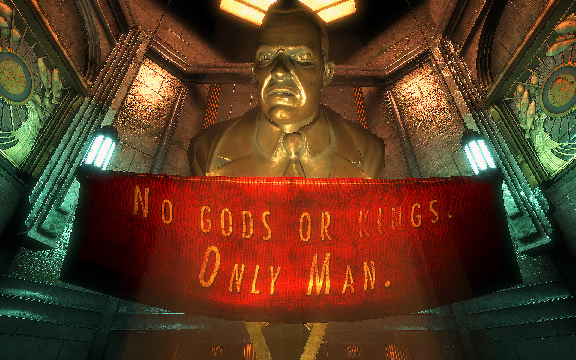видеоигры, BioShock, лозунг - обои на рабочий стол